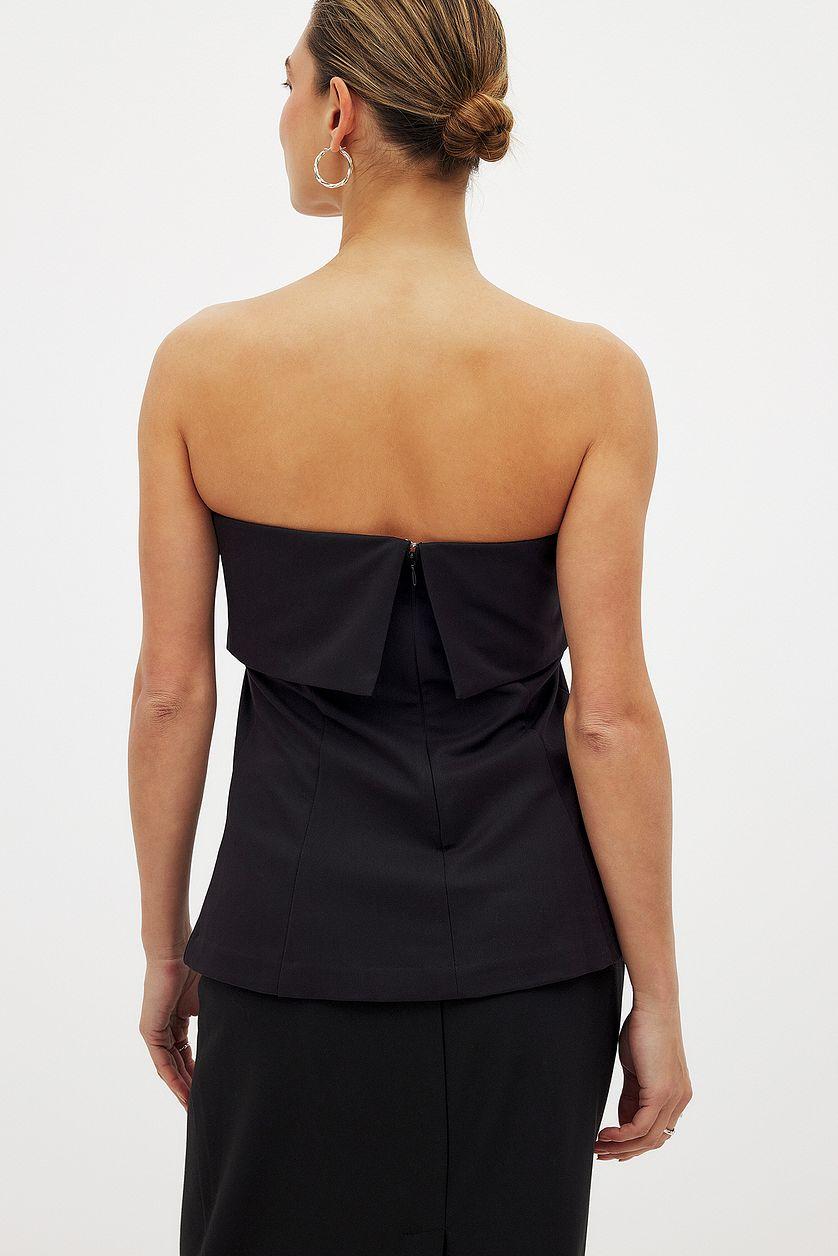 Folded Tailored Bandeau Top Product Image