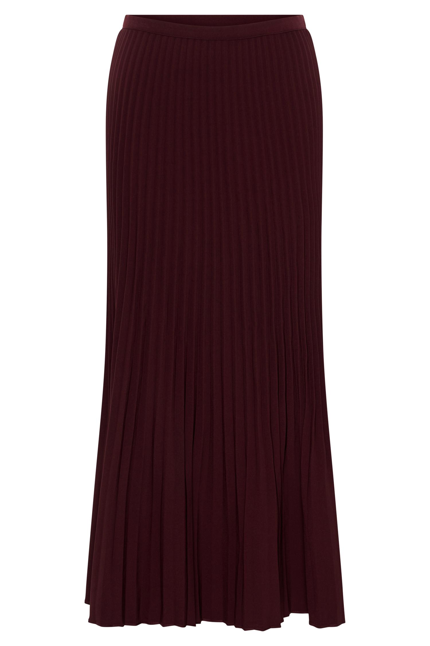 Twyla Pleated Suiting Maxi Skirt - Plum Product Image