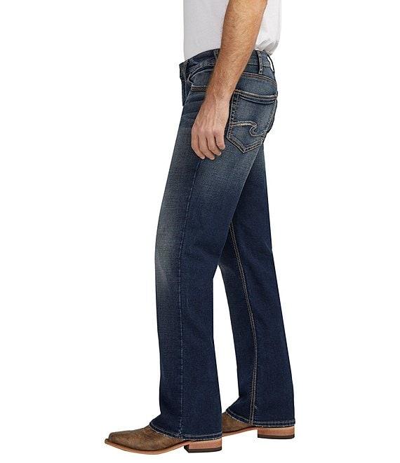 Silver Jeans Co. Zac Relaxed Fit Straight Leg Dark Wash Jeans Product Image