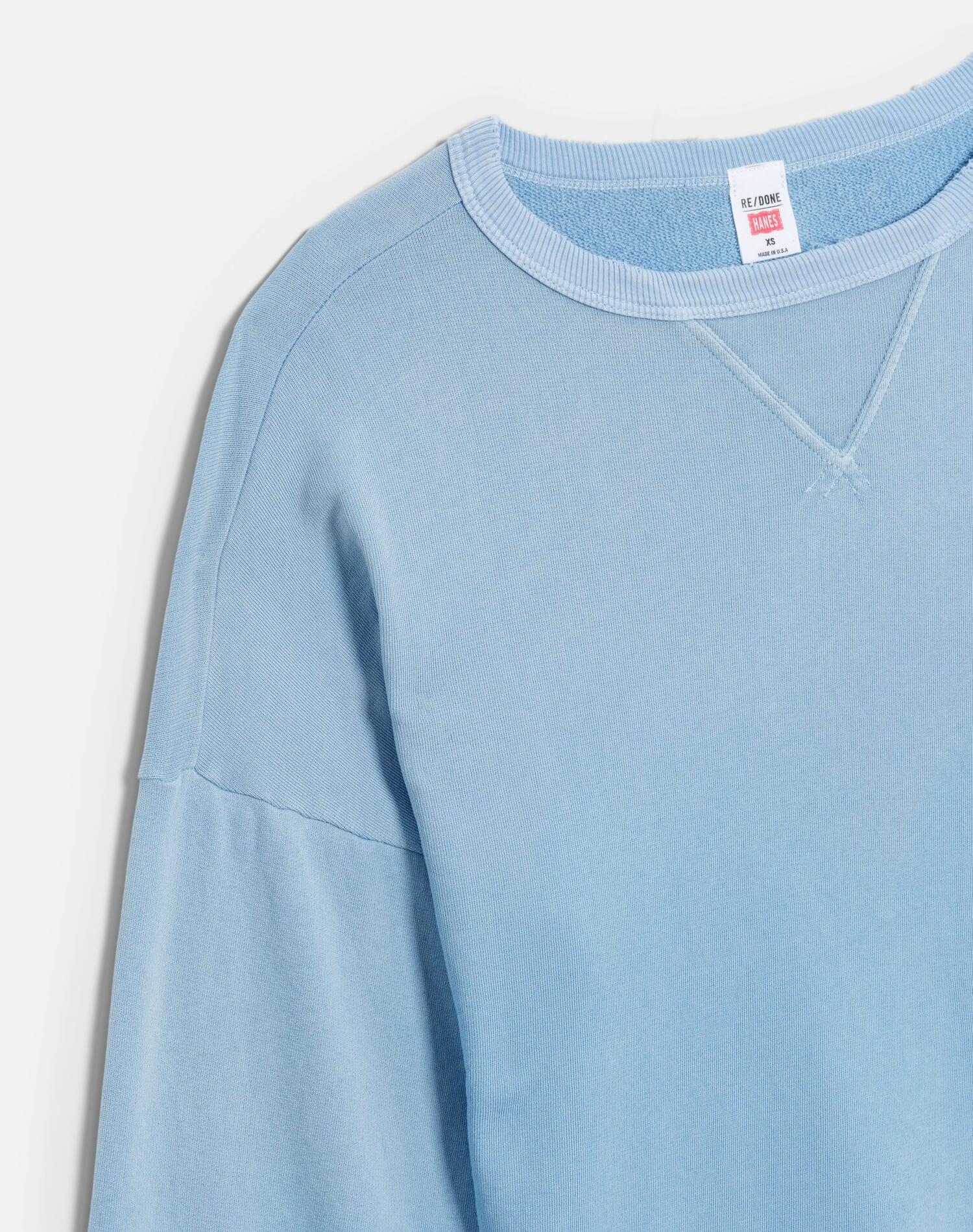 Hanes Boxy Crewneck Sweatshirt - Deep Blue Female Product Image