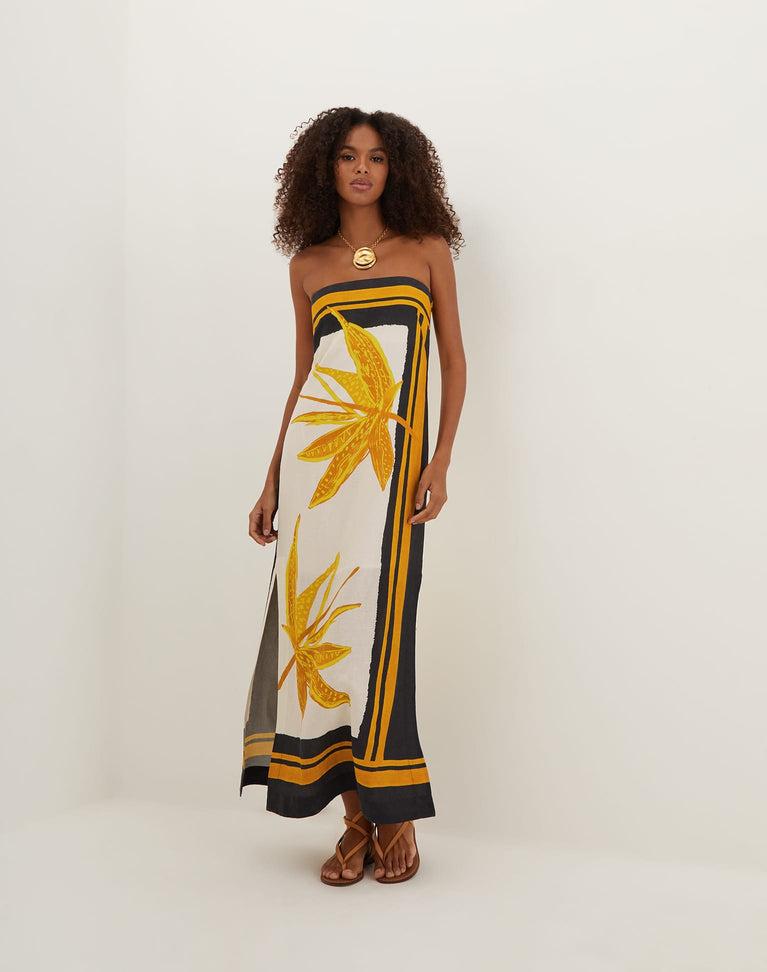 Penelope Long Dress - Tuscan Product Image