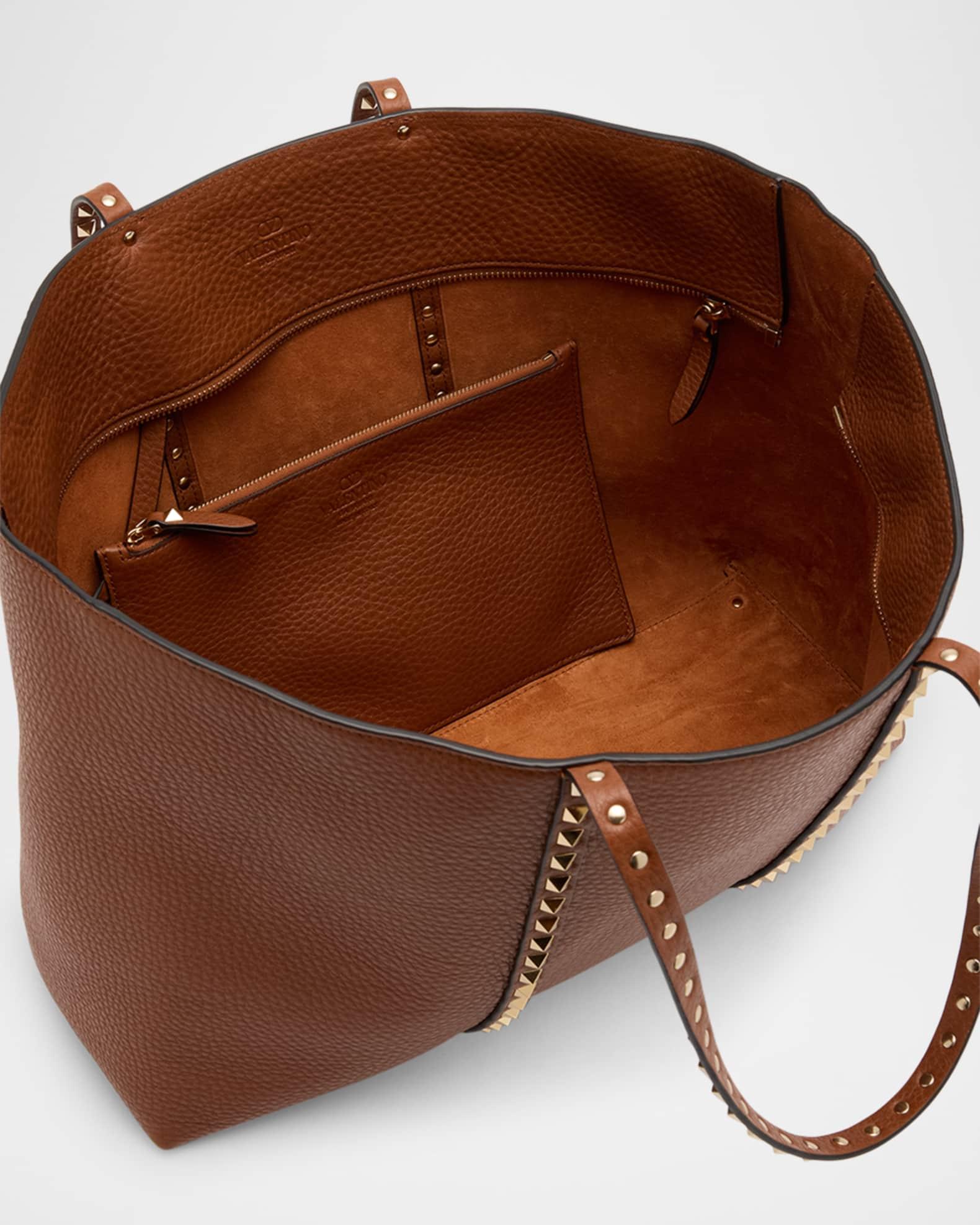 Rockstud Medium Leather Tote Bag Product Image