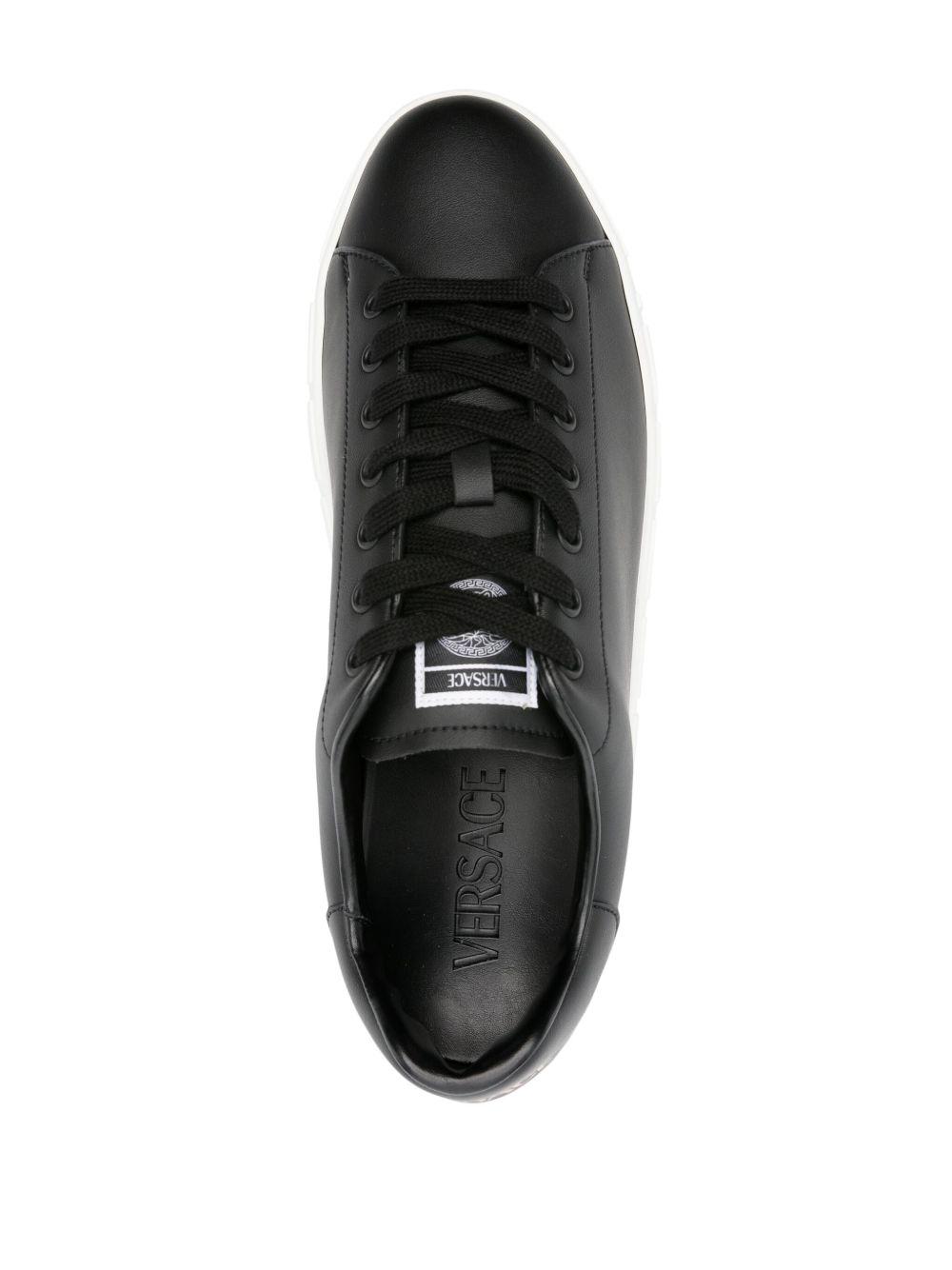 Greca faux-leather sneakers Product Image