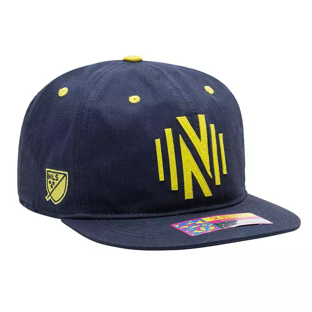 Men's Nashville SC Navy Bankroll Snapback Hat, Mls Blue Product Image