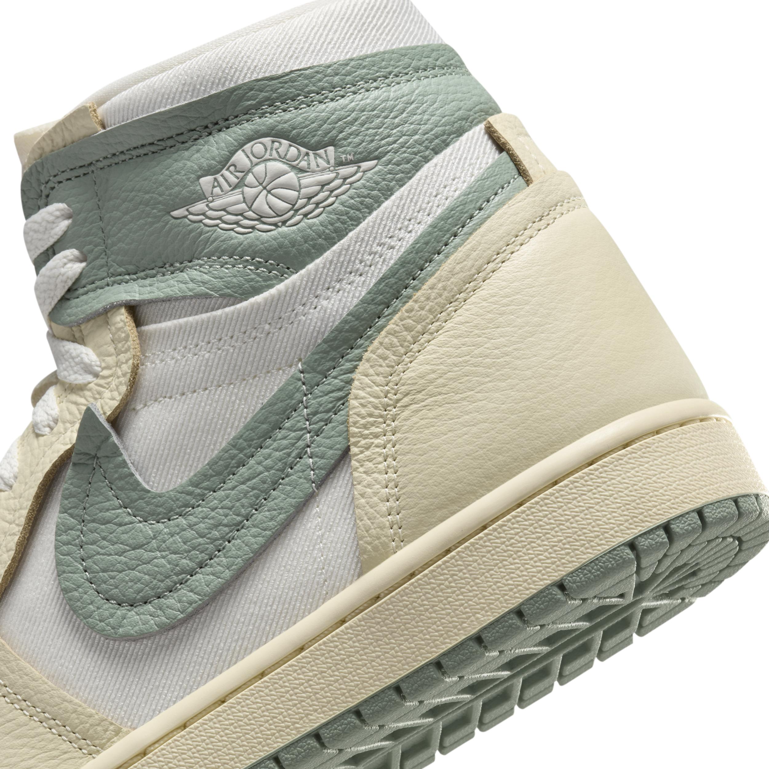Jordan Womens Jordan Air Jordan 1 MM High - Womens Shoes Legend Sand/Jade Product Image