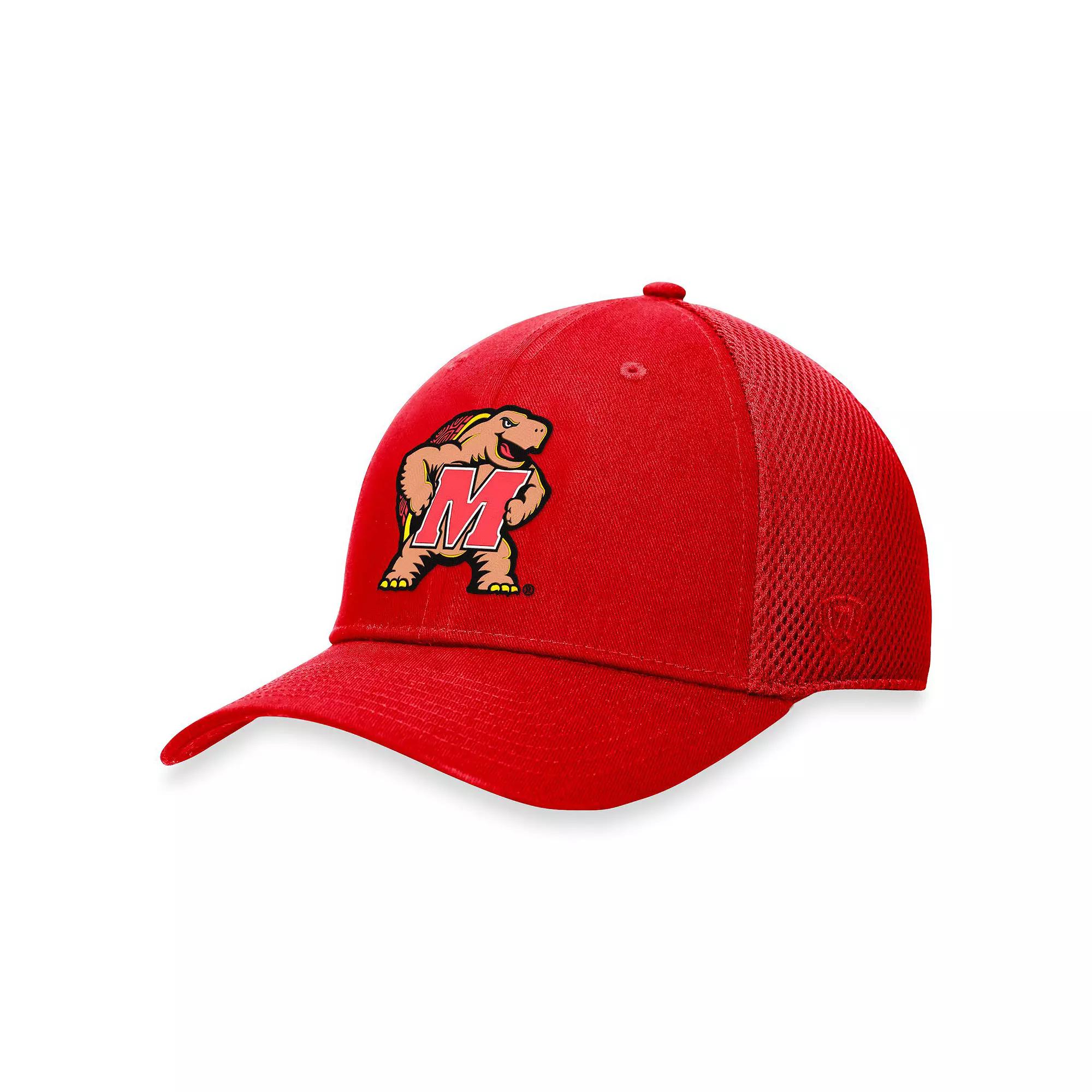 Men's Top of the World Red Maryland Terrapins Spacer Flex Hat, Size: Large/XL Product Image