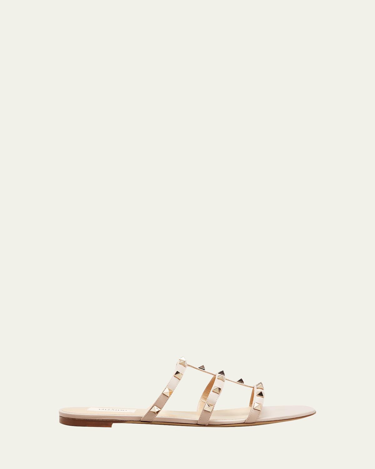 Rockstud Caged Flat Slide Sandals Product Image