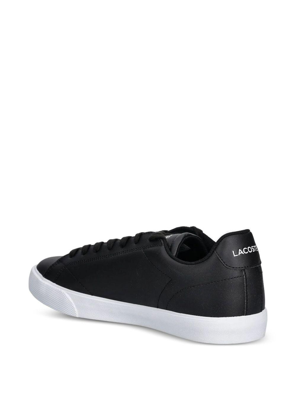 leather logo-detail sneakers  Product Image