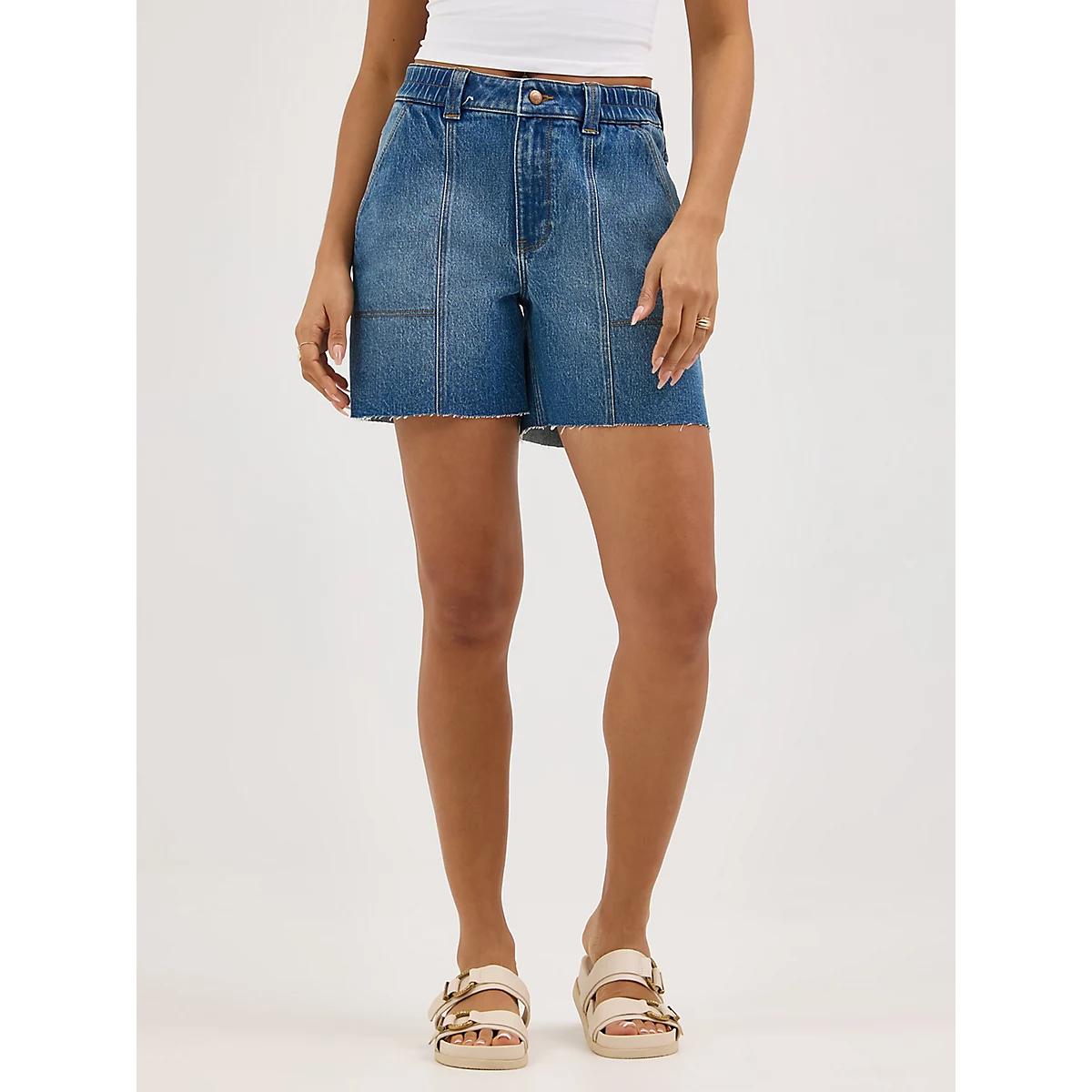 Women's High Rise Carpenter Short | Women's SHORTS & SKIRTS | Wrangler® Product Image