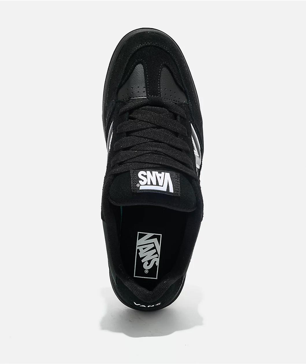 Vans Upland Black & White Skate Shoes Product Image