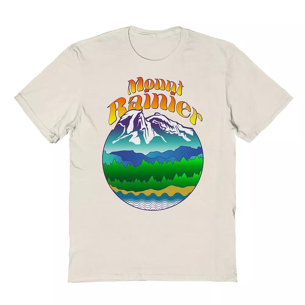 Men's Country Parks Mount Rainier Graphic Tee, Size: XL, Natural Product Image