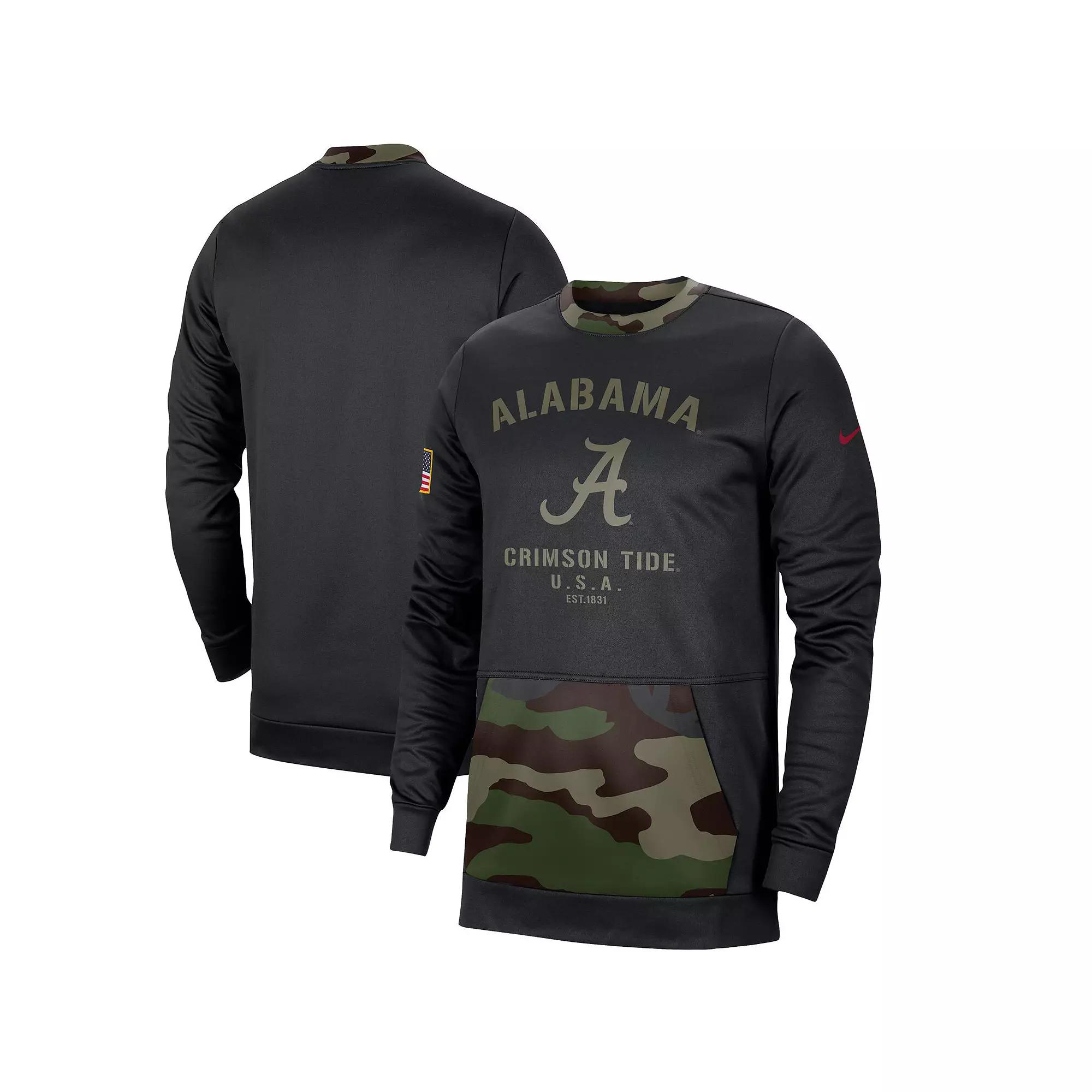 Men's Nike Black/Camo LSU Tigers Military Appreciation Performance Pullover Sweatshirt,  Product Image