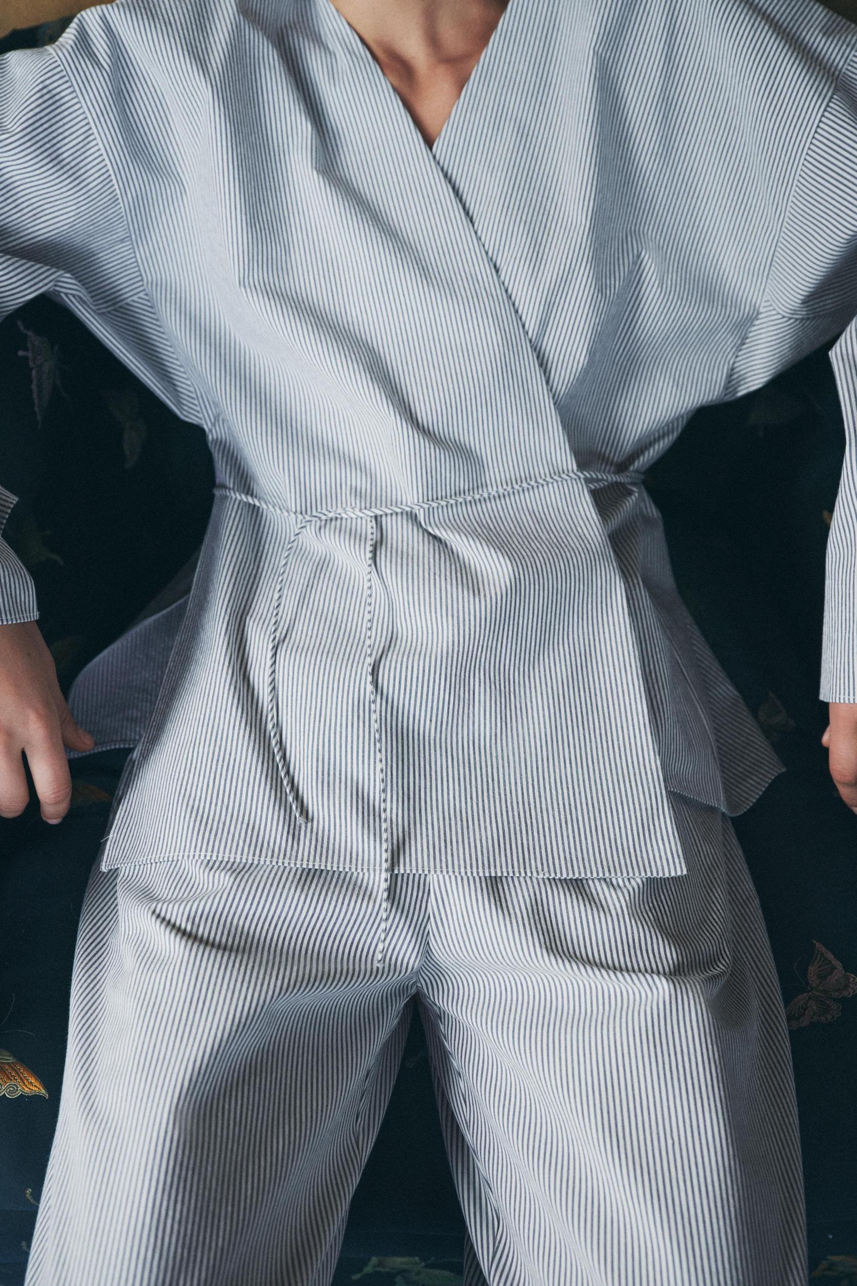 STRIPED PAJAMA PANTS Product Image