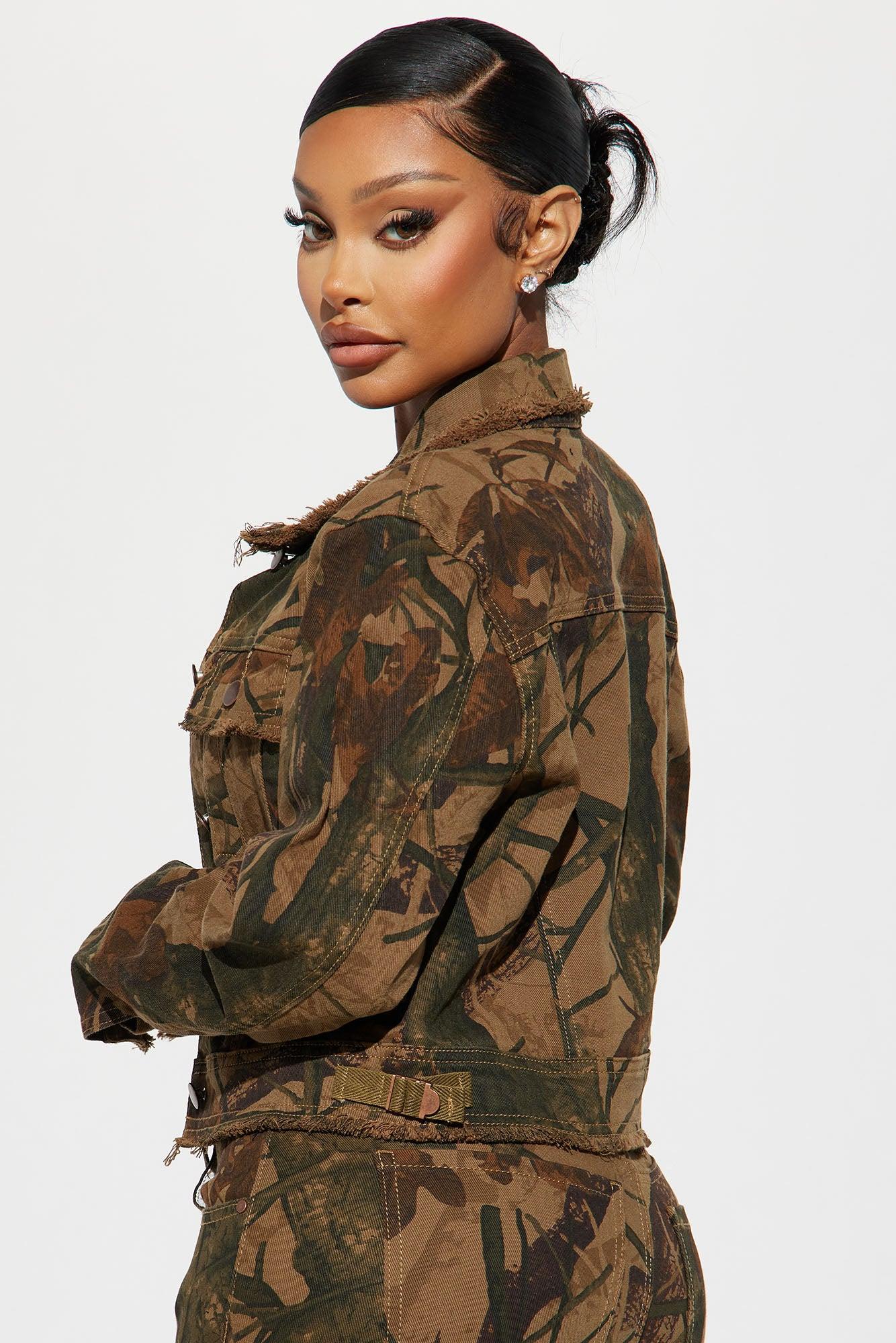 In The Wild Camo Trucker Jacket - Camouflage Product Image