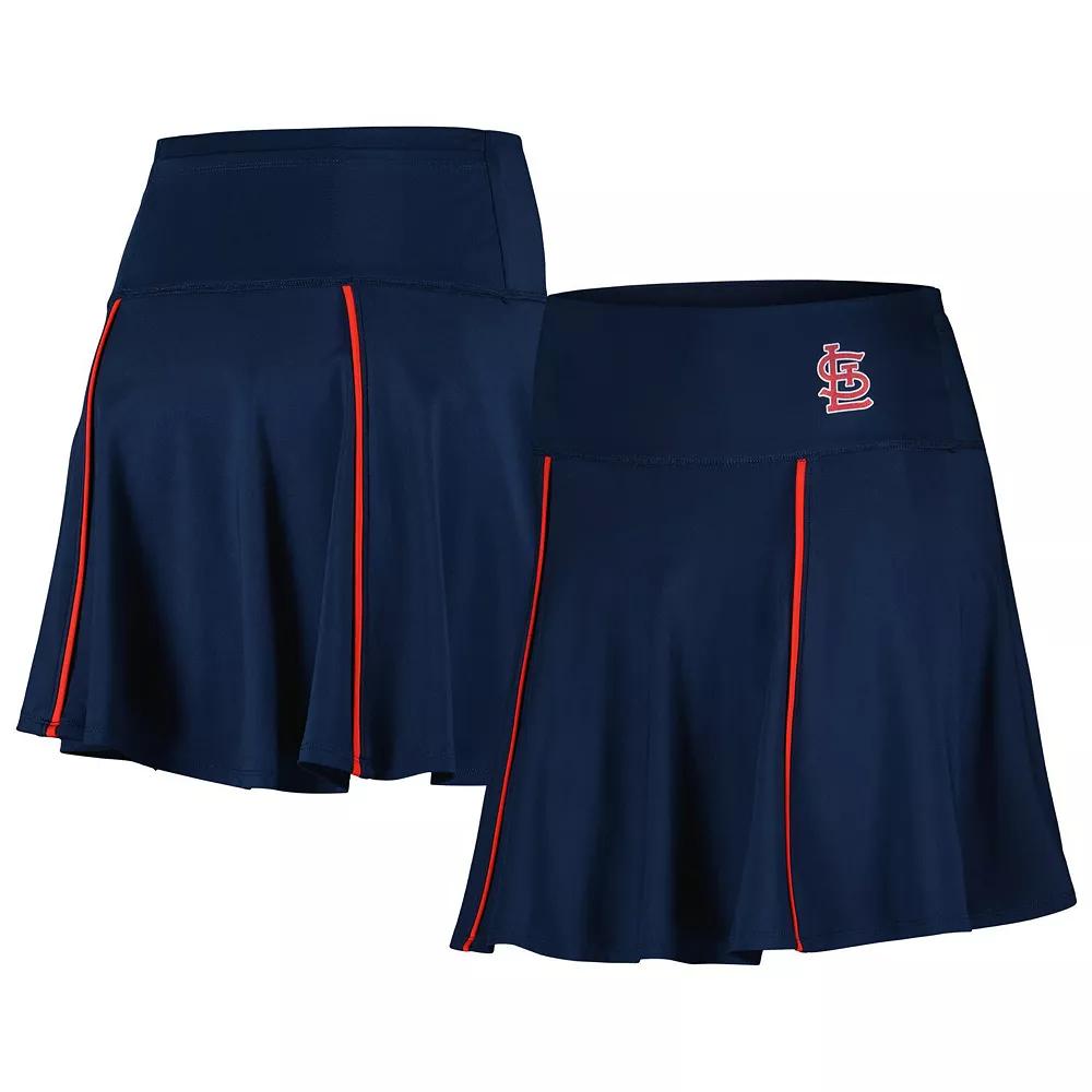 Women's Lusso Navy St. Louis Cardinals Colleen Skort, Size: Large, Blue Product Image