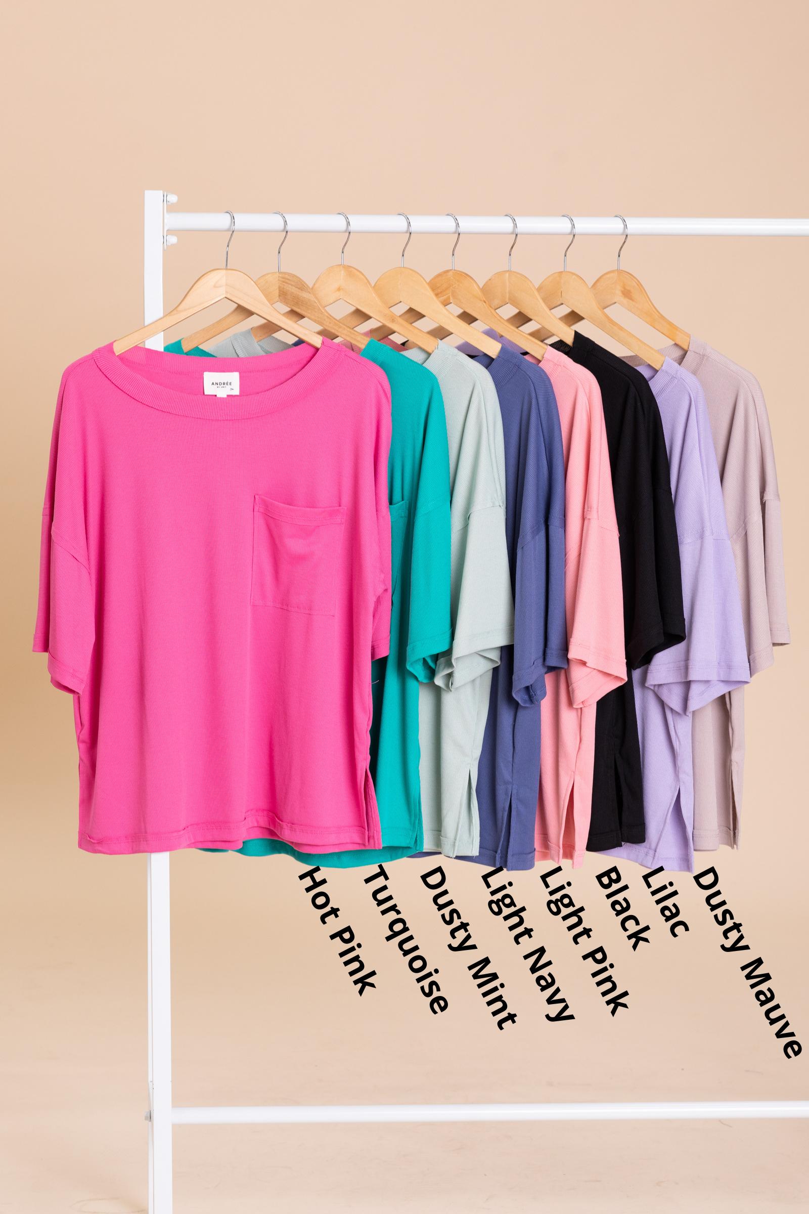 Oversized Ribbed Short Sleeve Knit Top Product Image