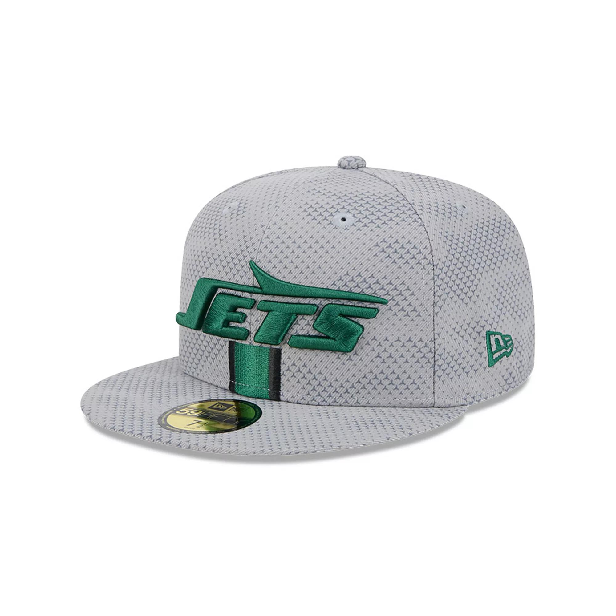 Men's New Era Gray New York Jets 2024 Sideline 59FIFTY Fitted Hat,  Product Image