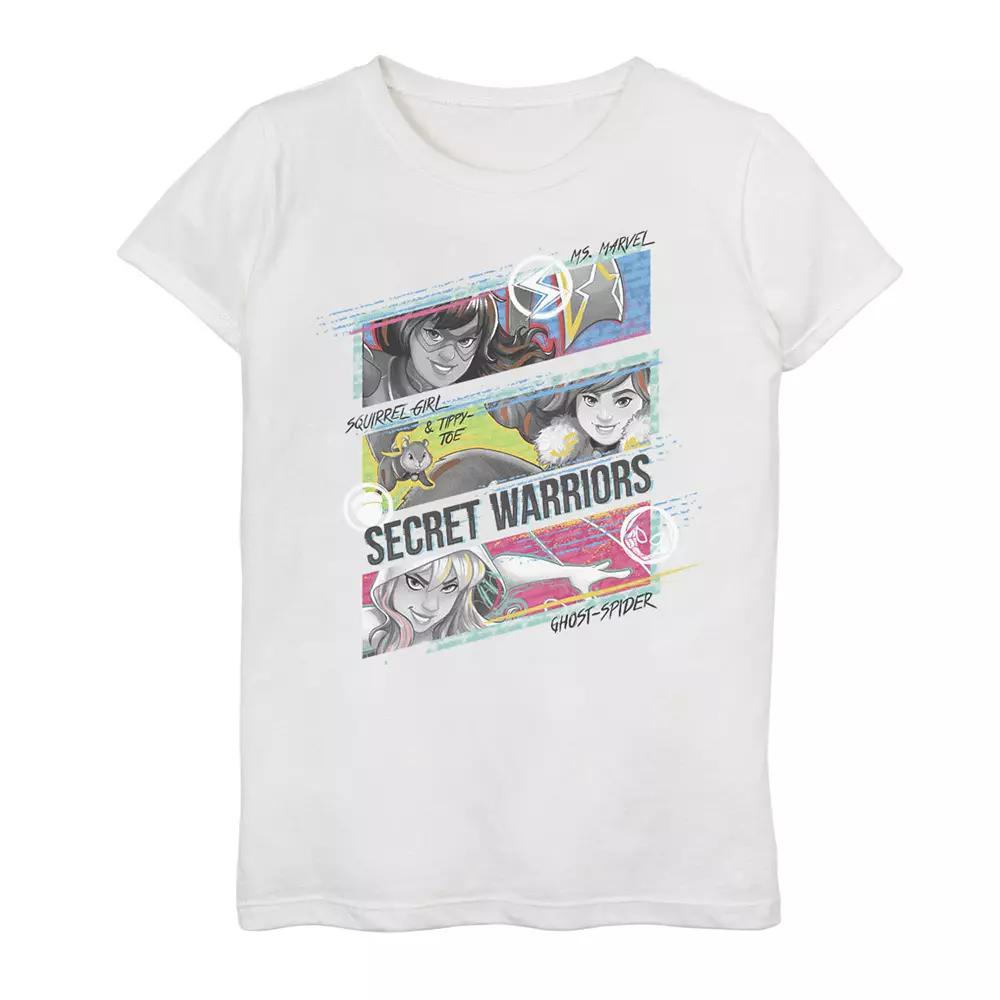 Girls 7-16 Marvel Rising Secret Warriors Woman Warriors Action Panels Graphic Tee, Girl's,  Product Image