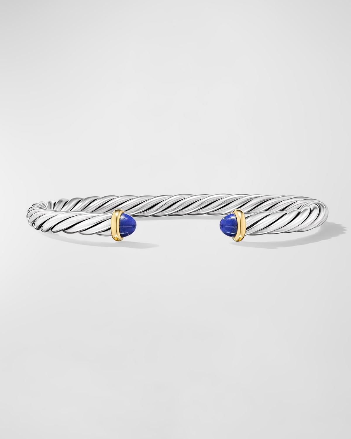 Mens Cable Cuff Bracelet in Sterling Silver Product Image