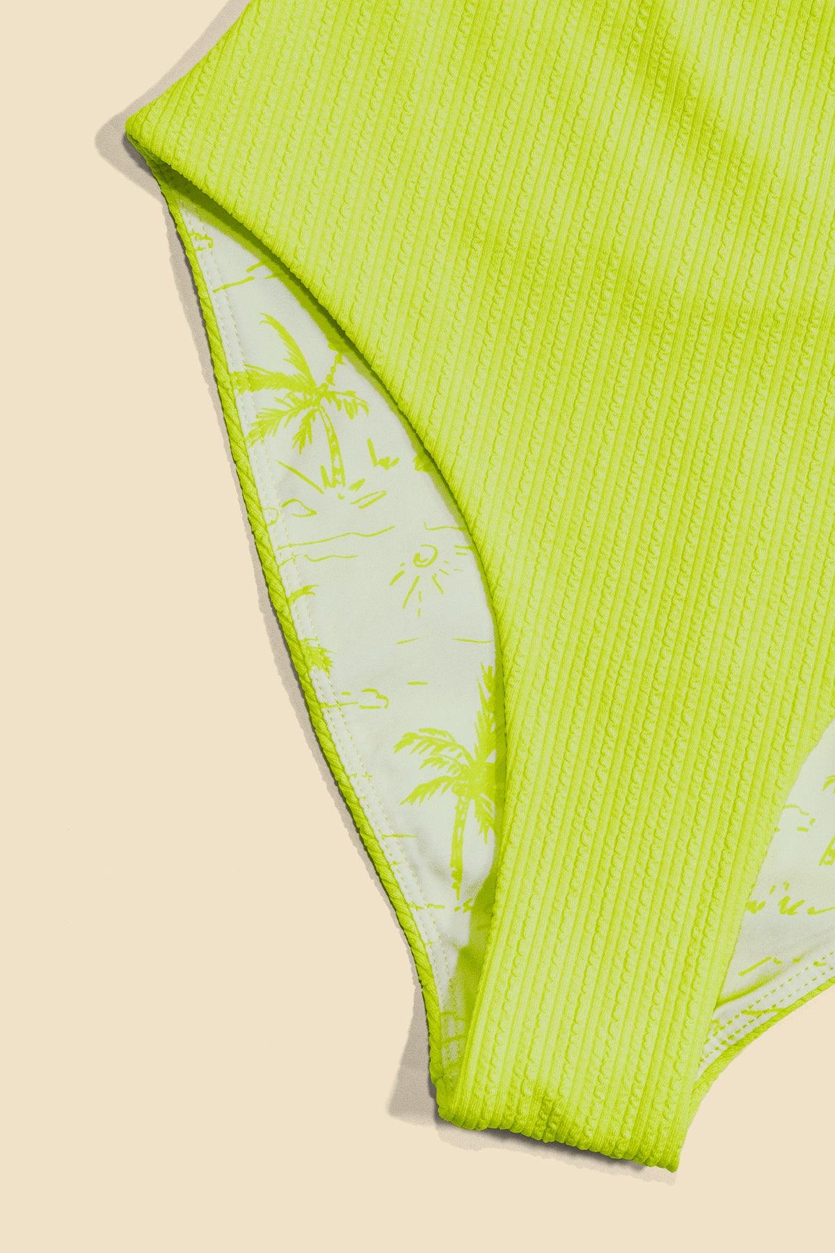 High Tide Cheeky Bikini Bottoms - Sunny Lime Product Image