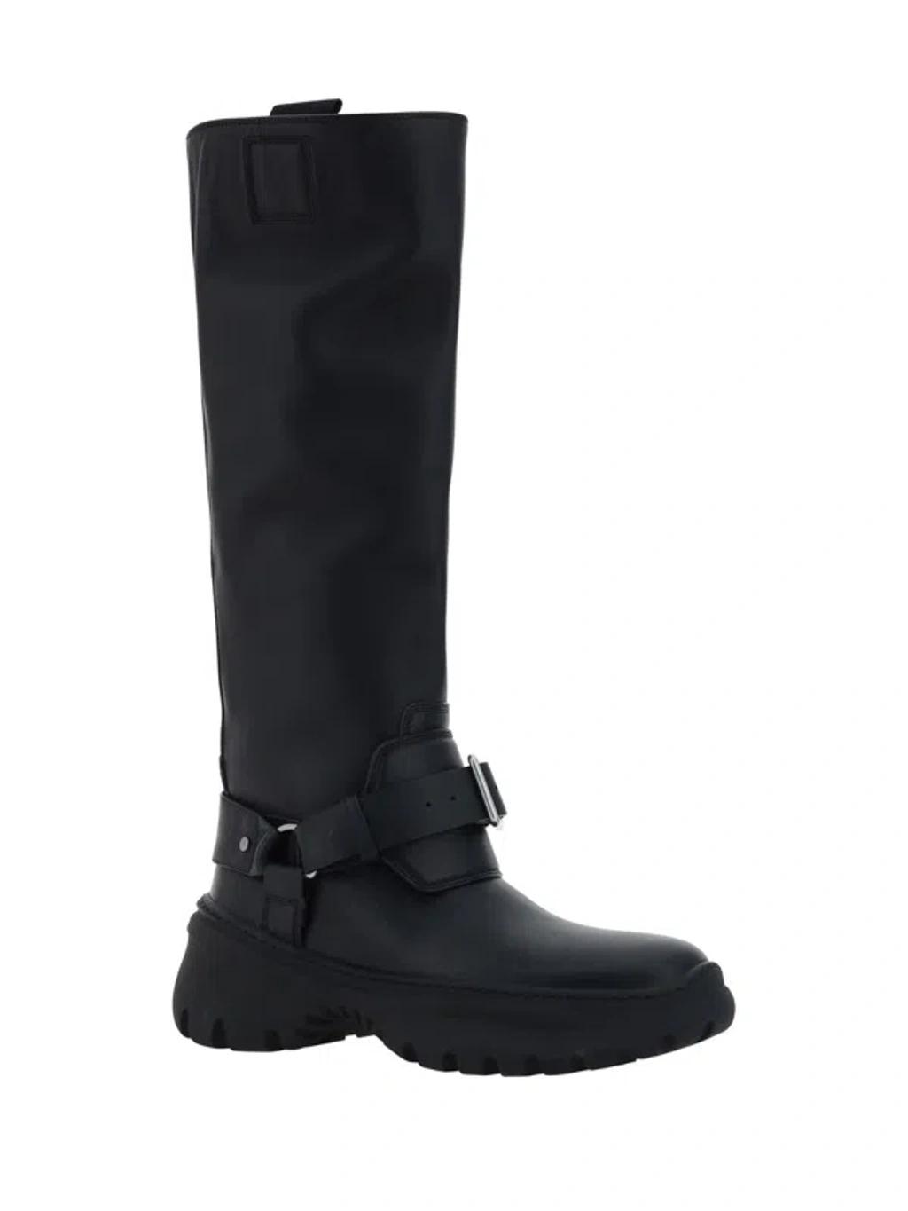 BURBERRY 40mm Lf Stomp High Boots In Black Product Image