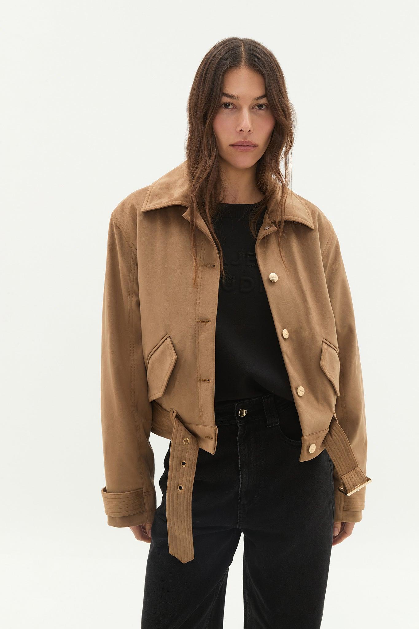 Calyx Vegan Suede Jacket Product Image