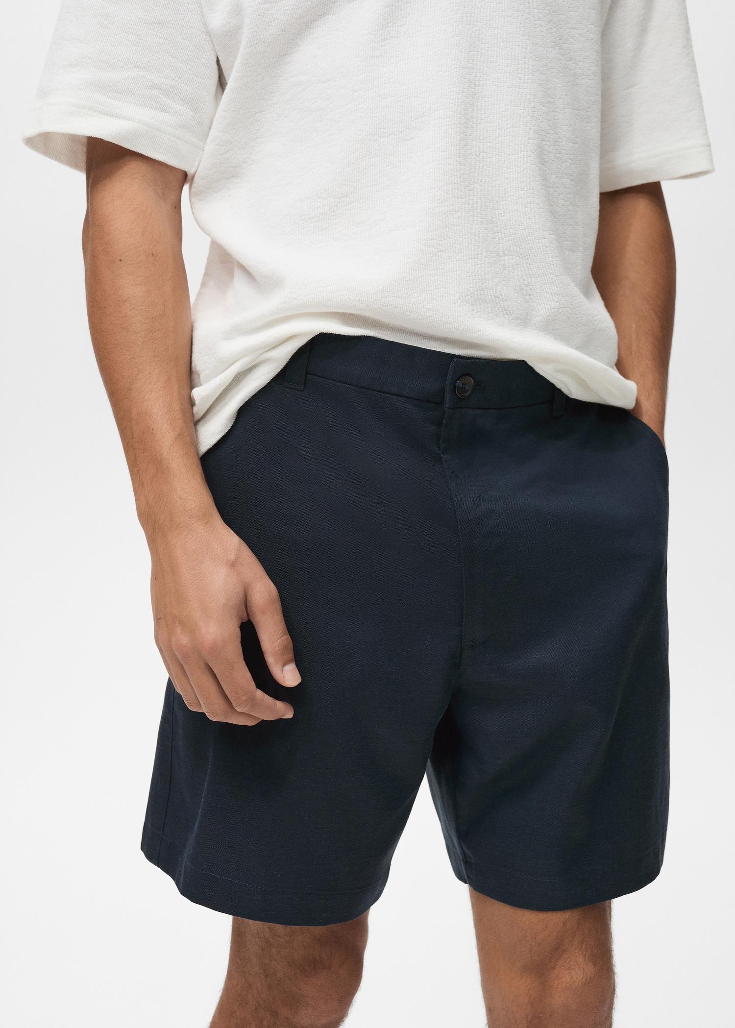 Straight fluid bermuda shorts - Men | MANGO USA Product Image