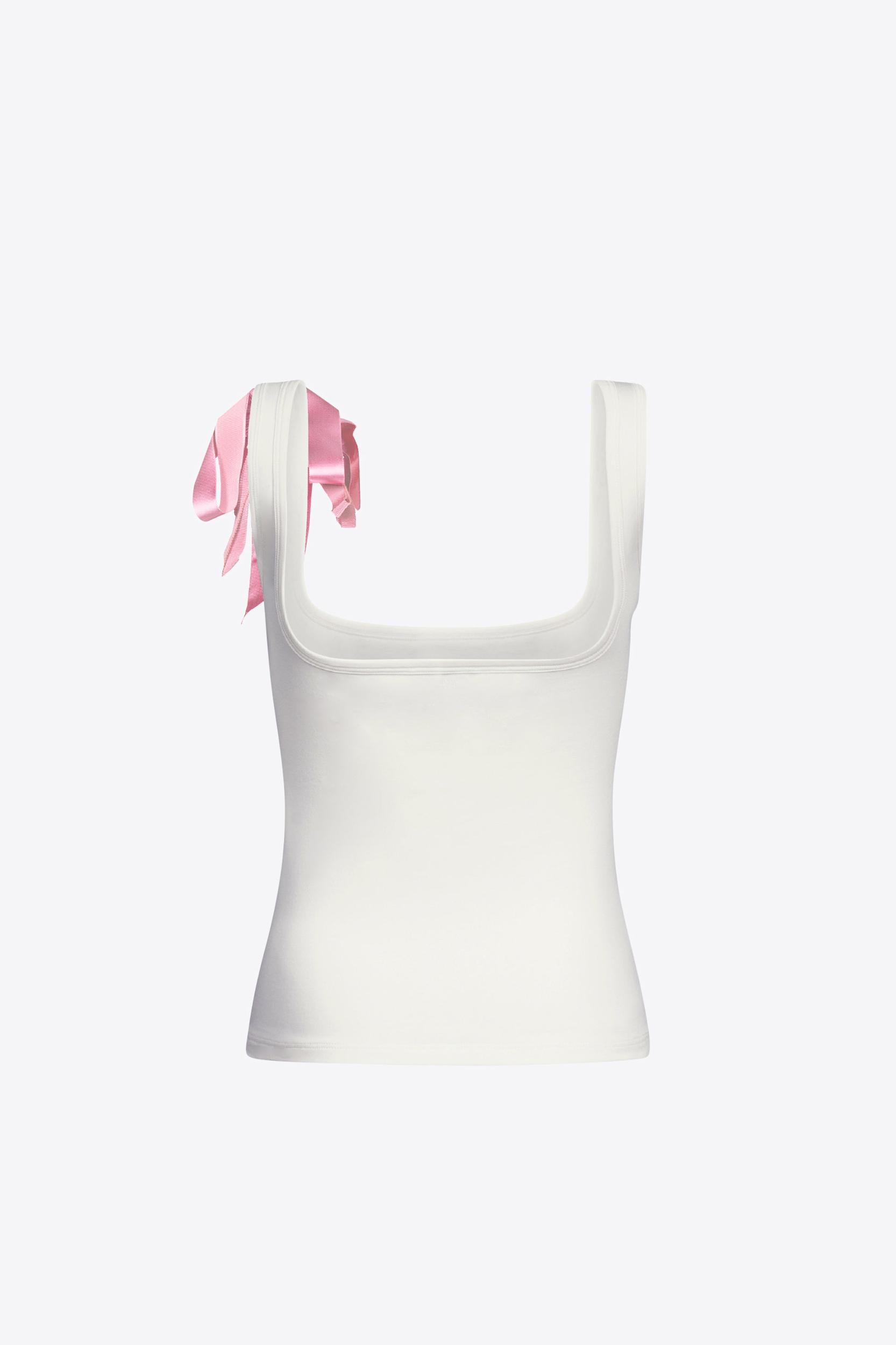 Crystal Embellished Bow Tank Top Product Image