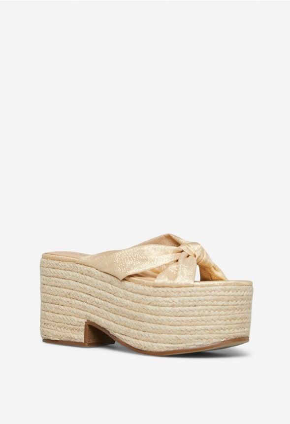 JustFab Margaux Platform Loafer Pump Womens Black/ White Size 8.5 Product Image