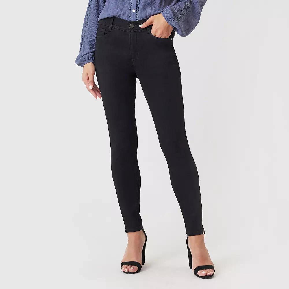 Women's Angels Forever Young 360 Sculpt Skinny Jeans, Size: 8, Black Product Image