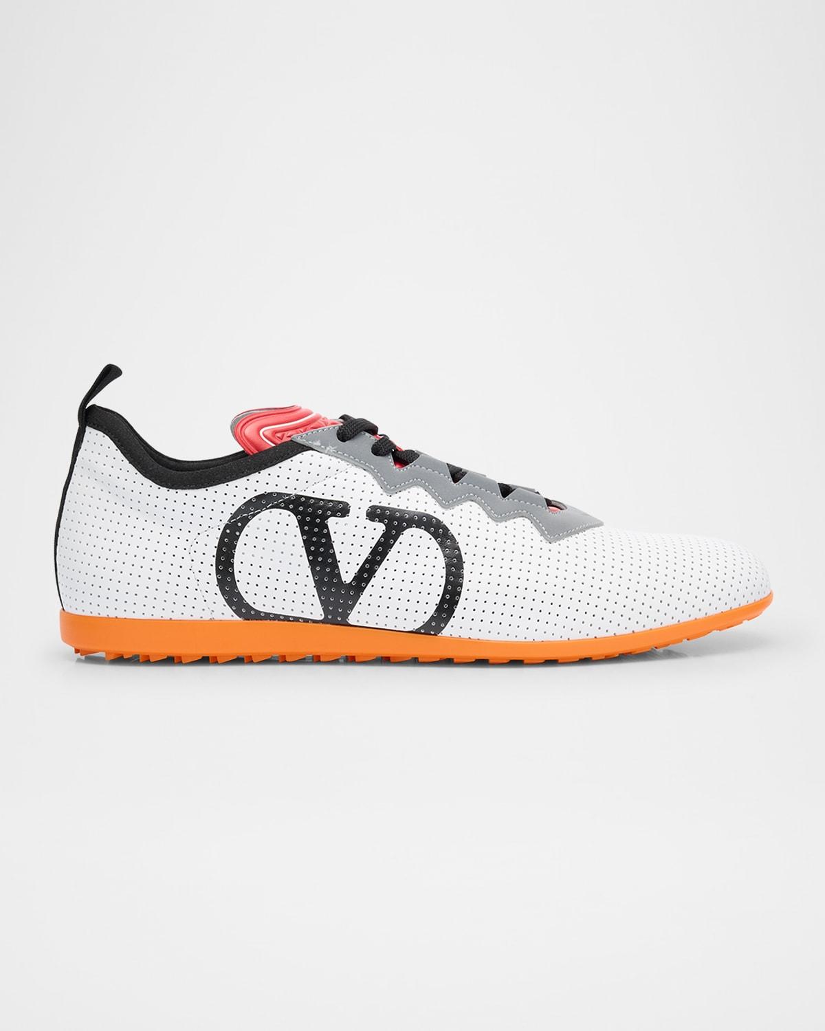 Men's Chromathon Perforated Leather Runner Sneakers Product Image