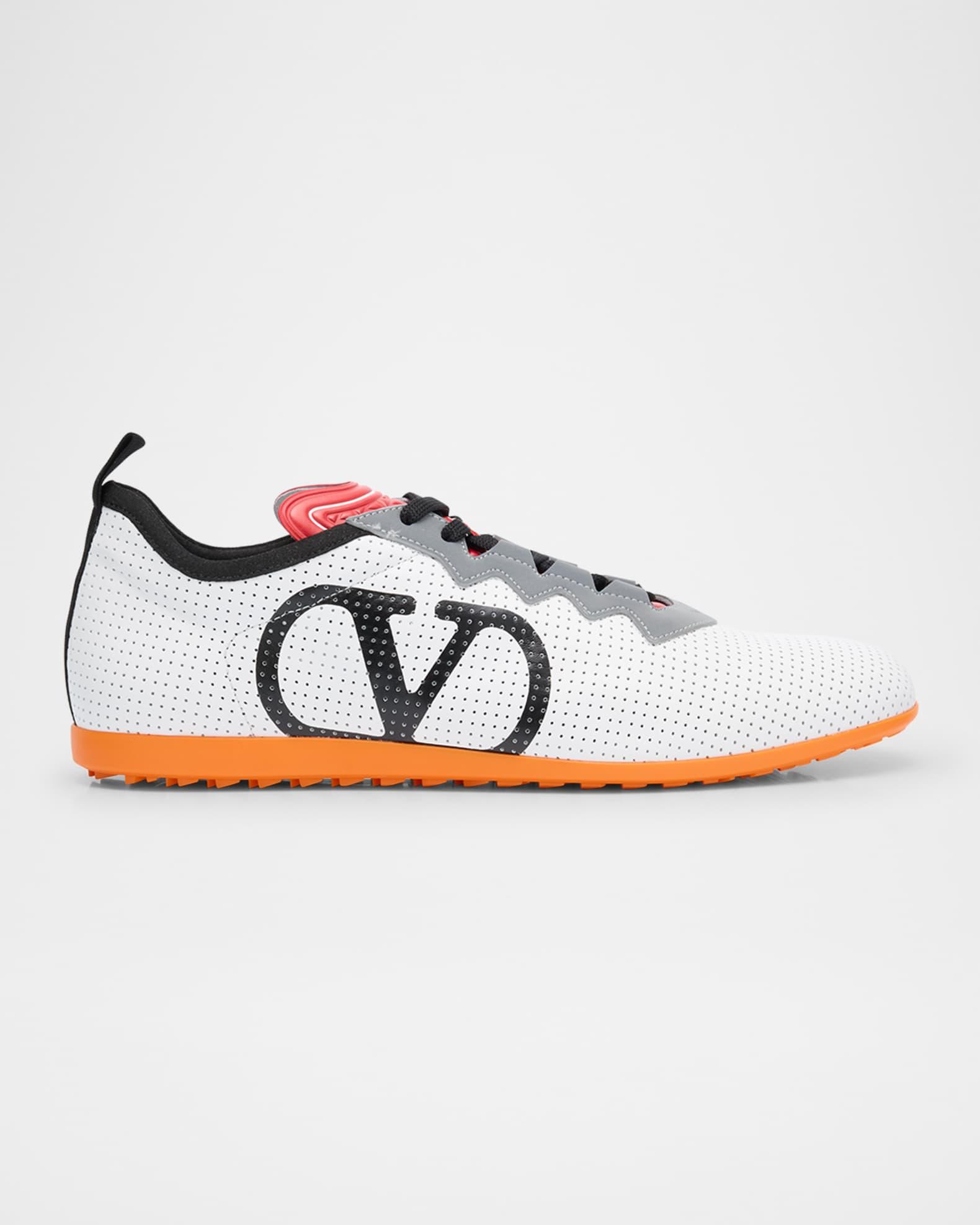 Men's Chromathon Perforated Leather Runner Sneakers Product Image