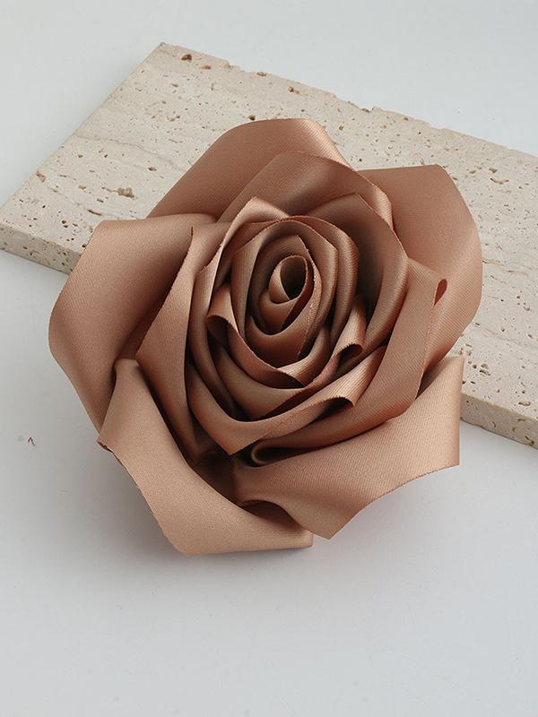 Flower Shape Solid Color Brooch Accessories Product Image