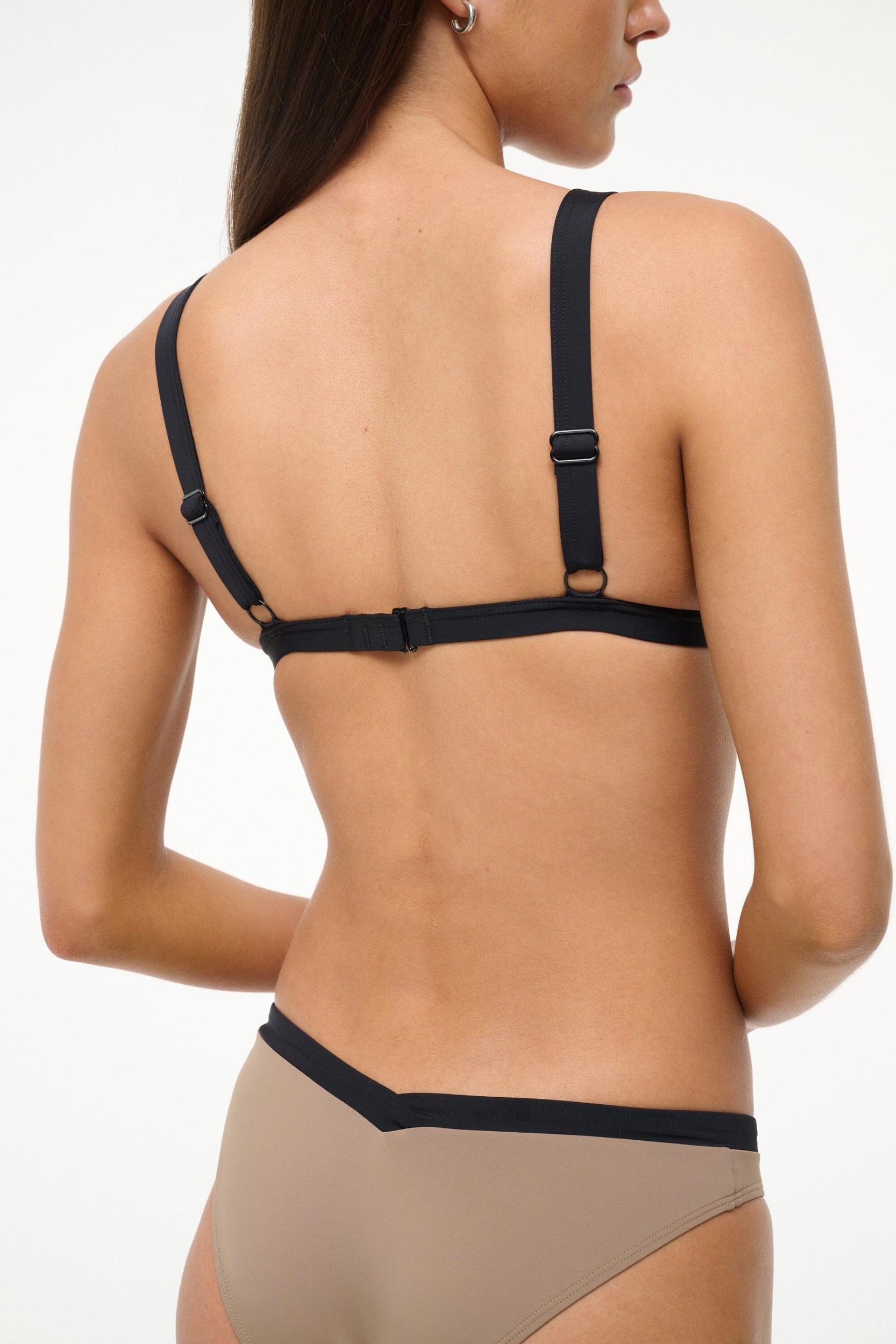 VENTURA BIKINI TOP | TAUPE BLACK Product Image