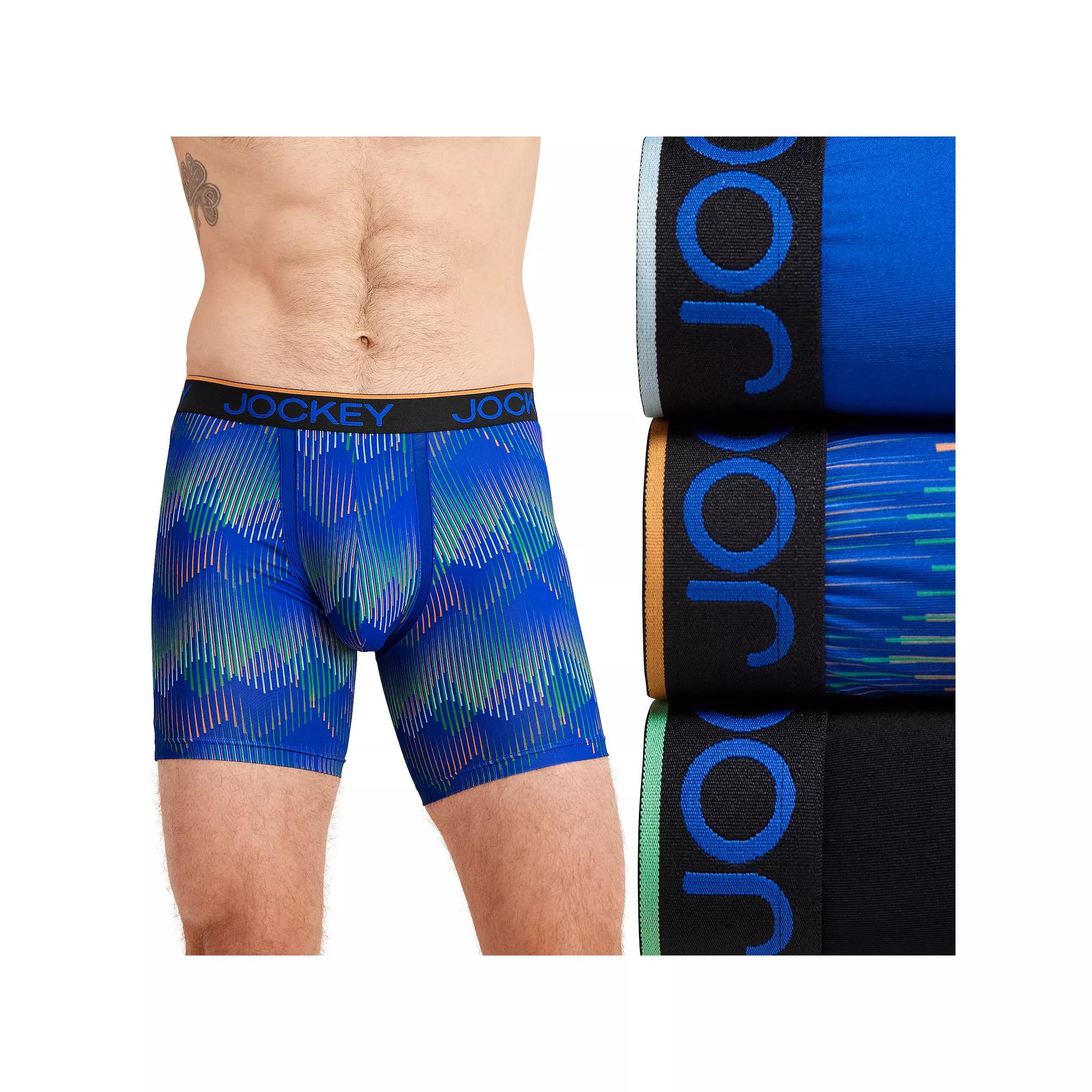 Men's Jockey 3-Pack Chafe Proof Pouch Microfiber 6" Boxer Brief,  Product Image