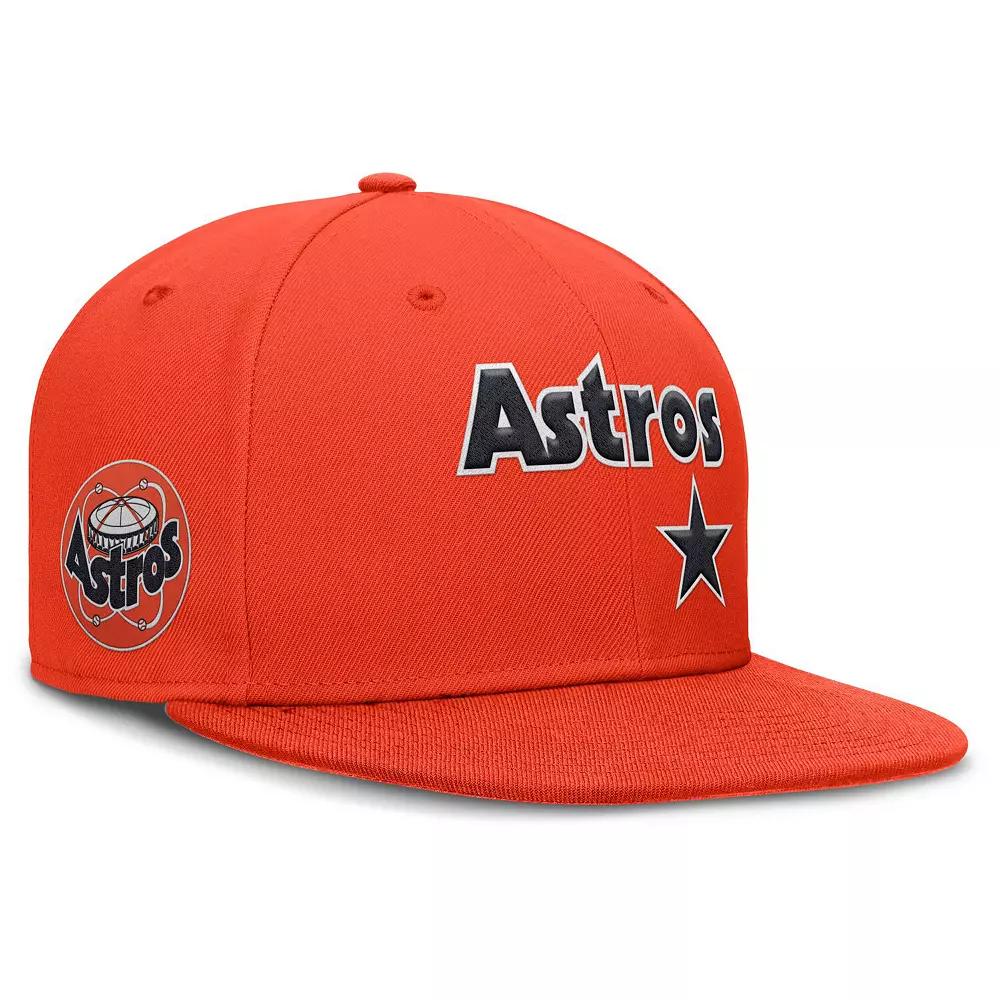 Men's Nike Orange Houston Astros Cooperstown True Performance Fitted Hat, Size: 7 3/8 Product Image