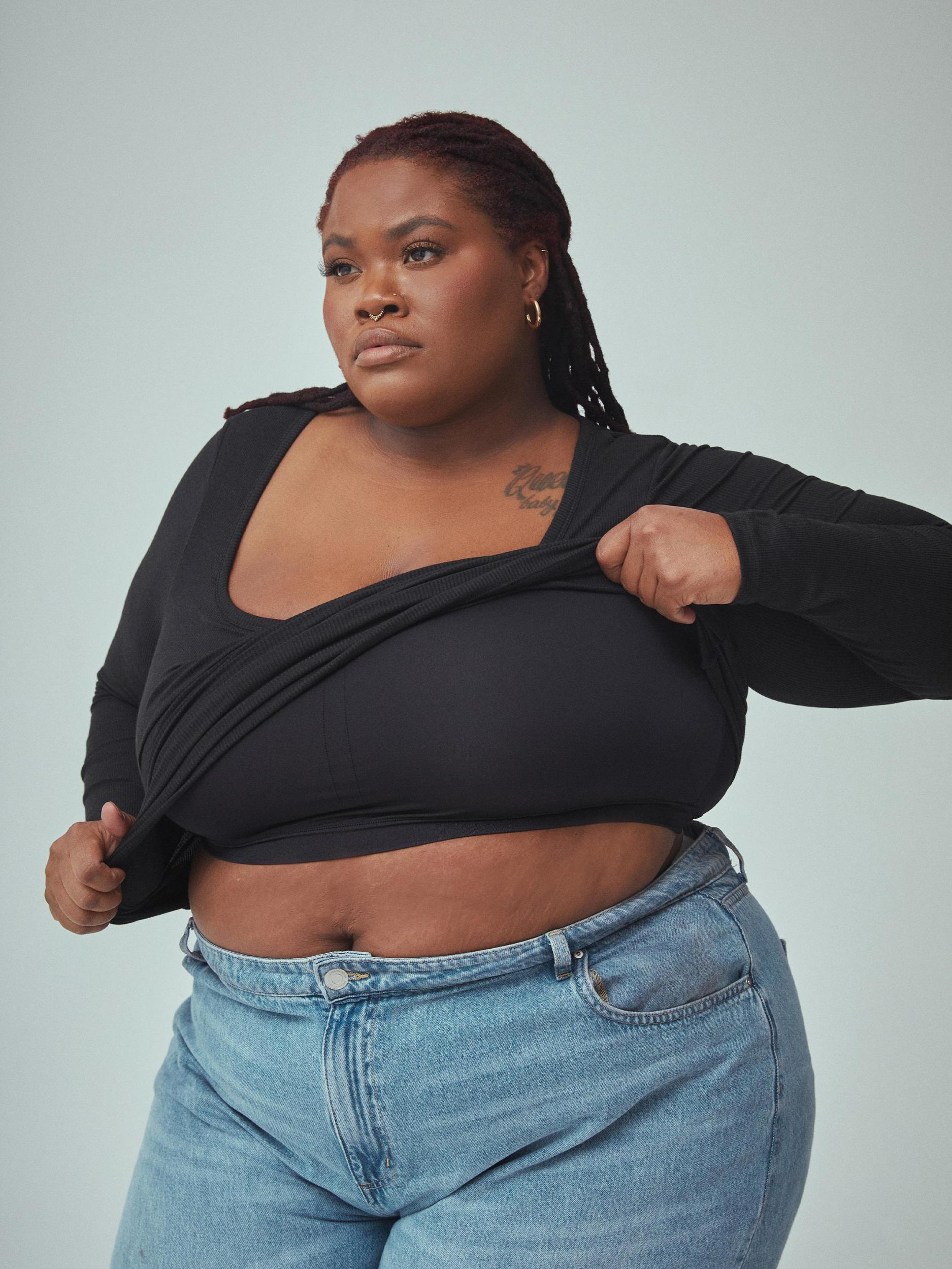 Bamboo Long Sleeve Scoop Neck Brami (Full Length) Product Image