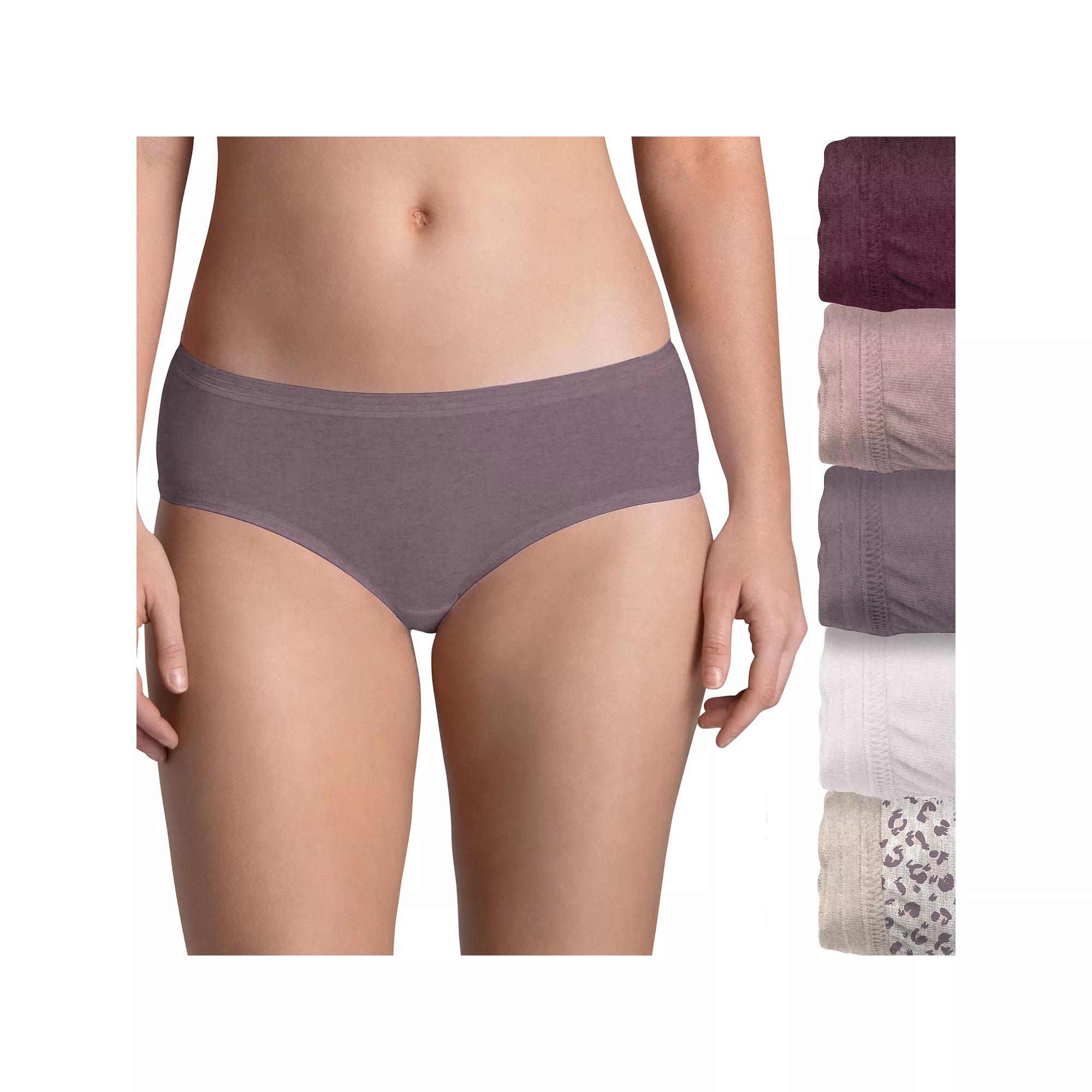 Women's Fruit of the Loom® Ultra Soft 5-pack Hipster Panties 5DUSKHP,  Product Image