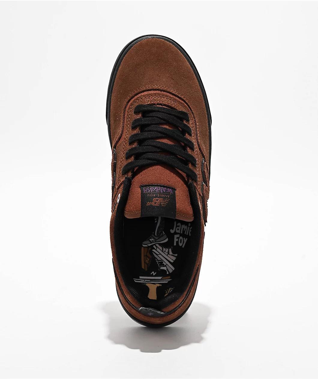 New Balance Numeric x Deathwish 306 Jamie Foy Deathwish Brown & Black Skate Shoes Product Image