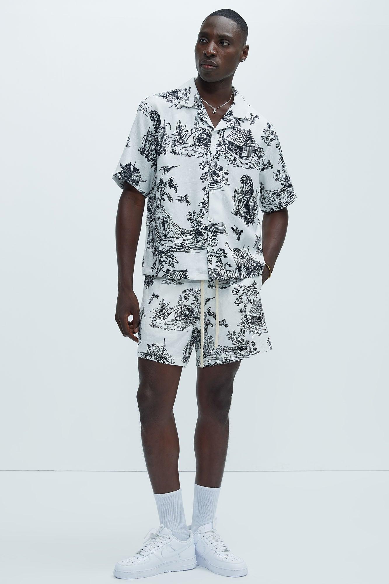 Pagoda Warm Up Shorts - Black/White Product Image