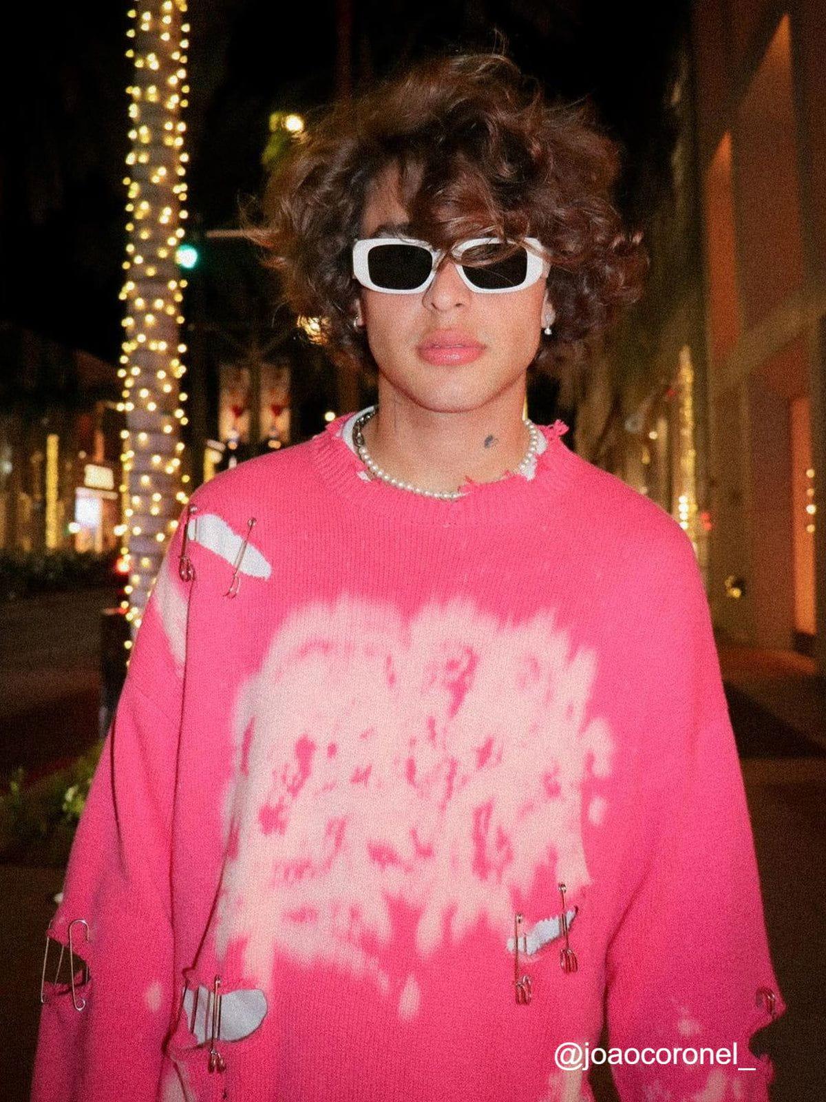 Aelfric Eden Paperclip Broken Design Knit Sweater Product Image