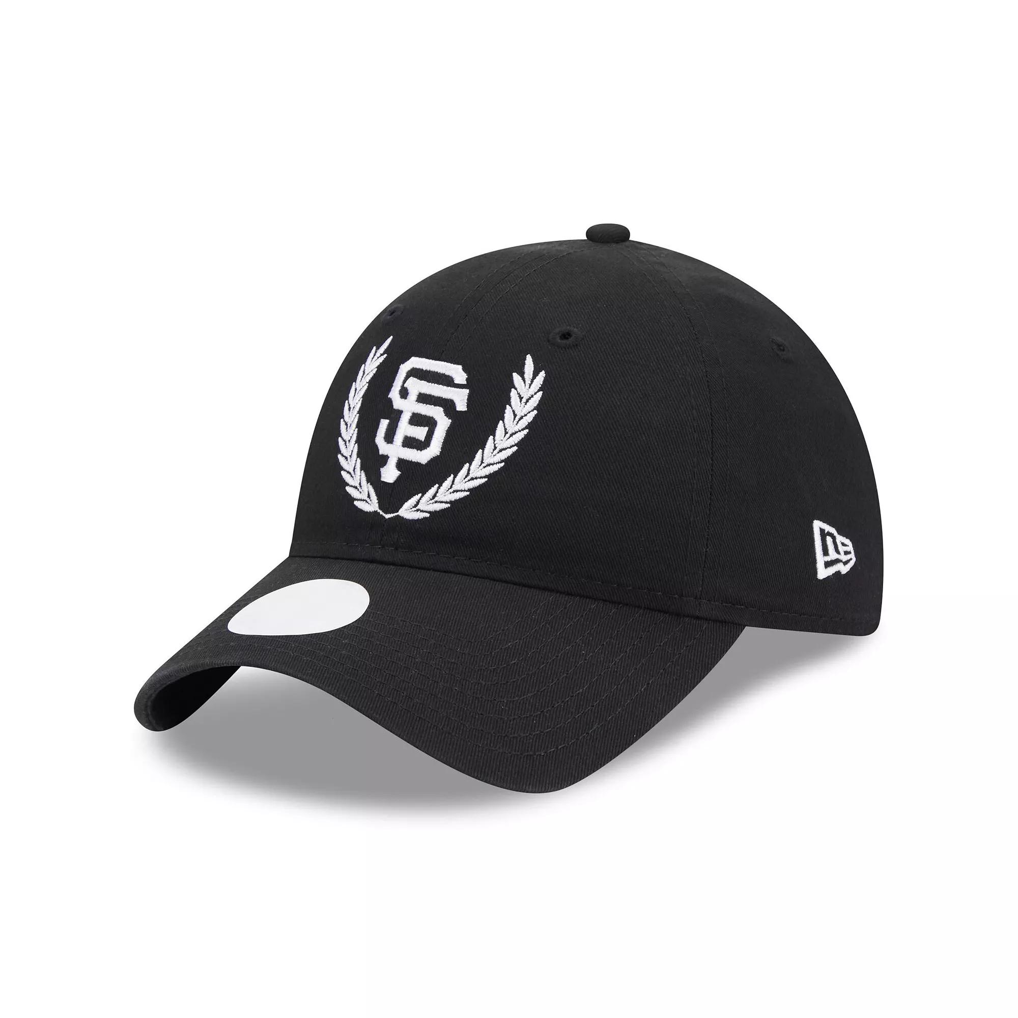 Women's New Era Black San Francisco Giants Leaves 9TWENTY Adjustable Hat Product Image