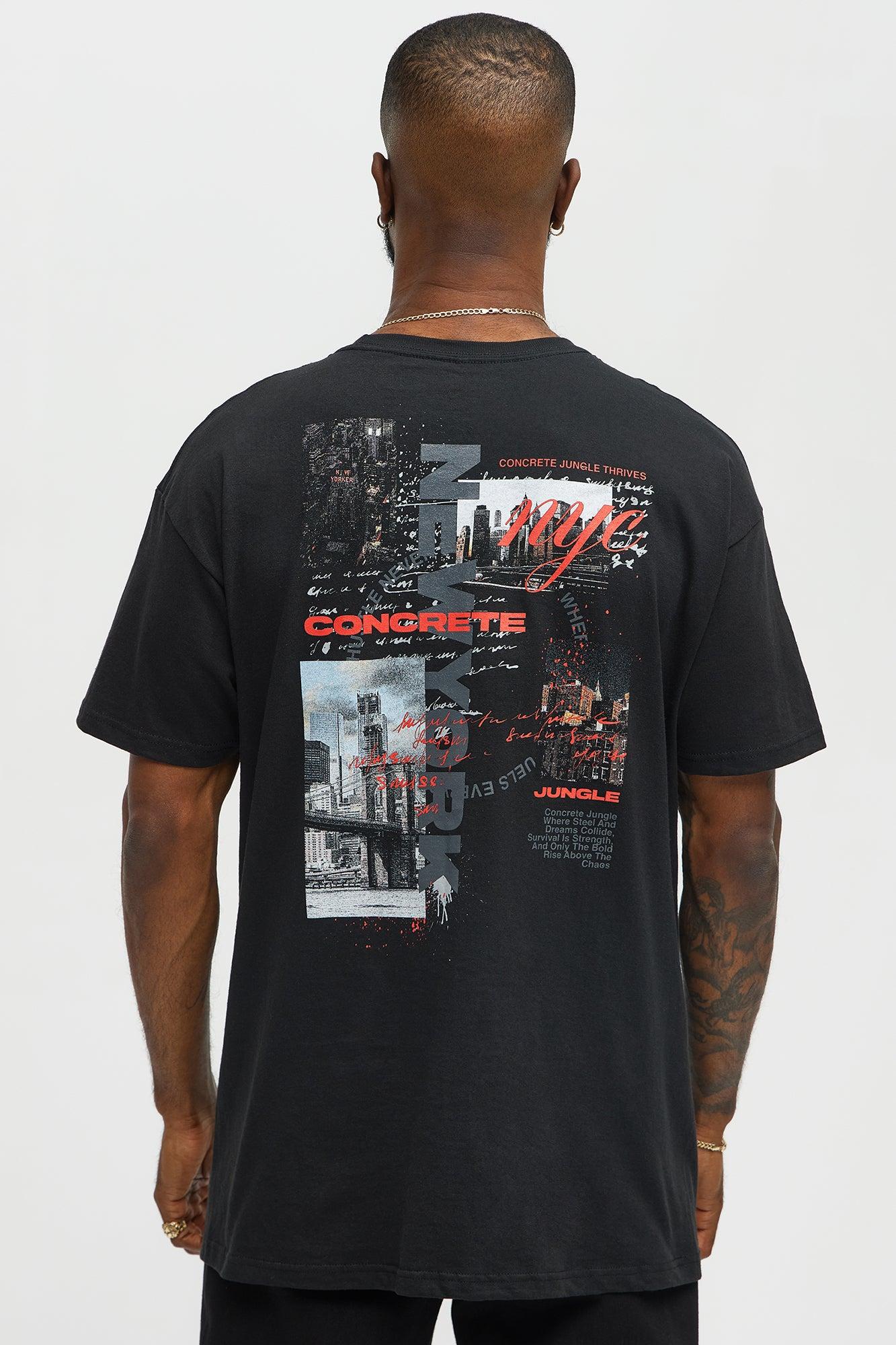 NYC Concrete Short Sleeve Tee - Black Product Image