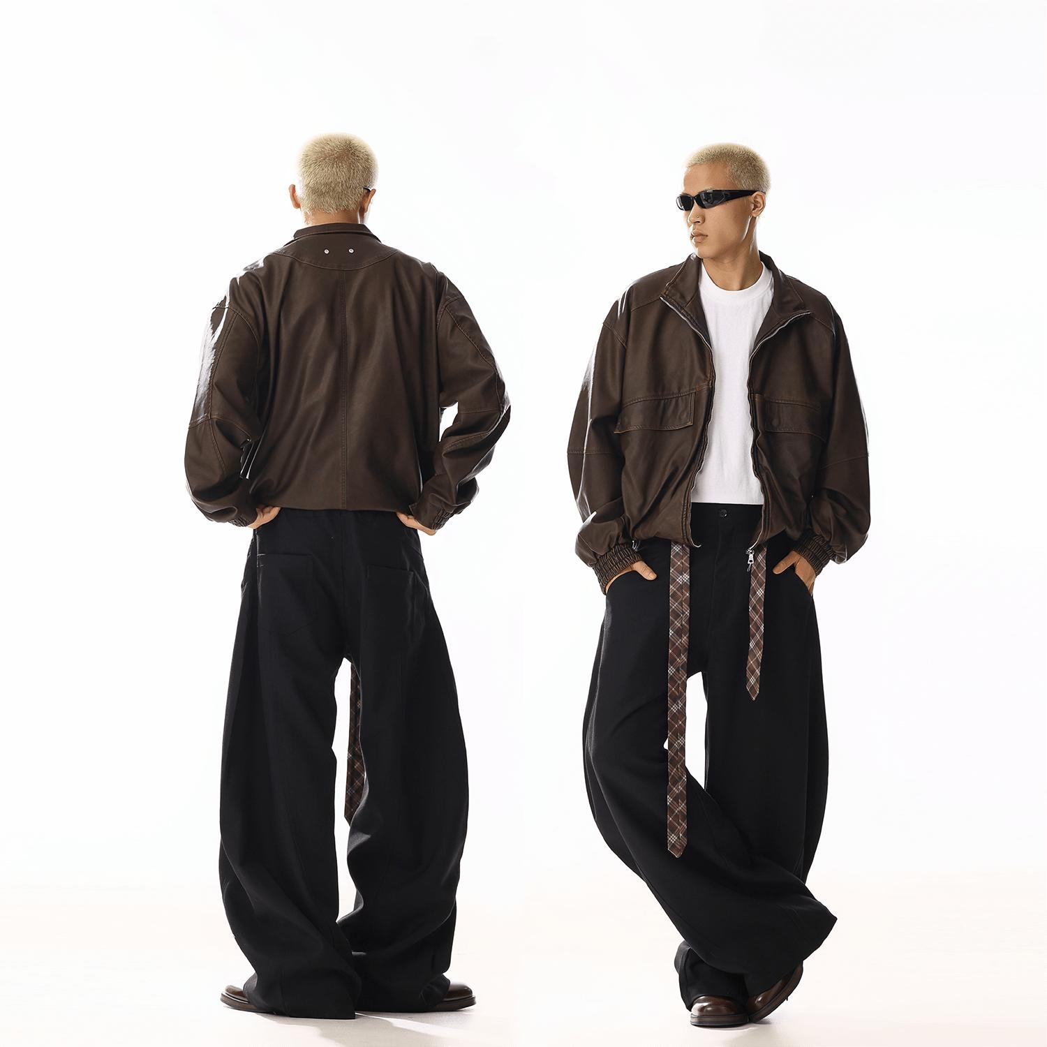 RT No. 19811 BLACK SCIMITAR STRAIGHT PANTS Product Image
