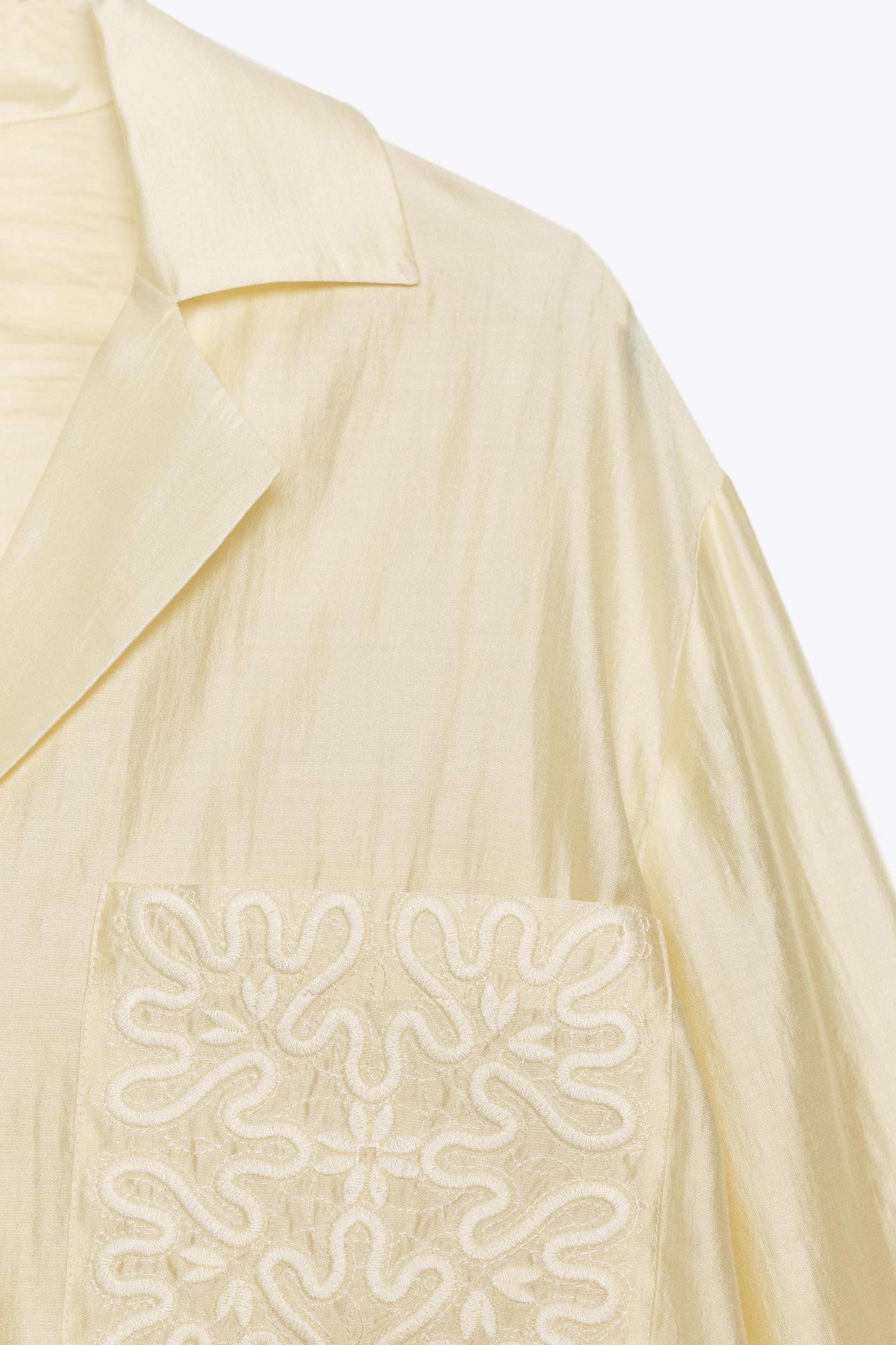 ZW COLLECTION EMBROIDERED POCKET SHIRT Product Image