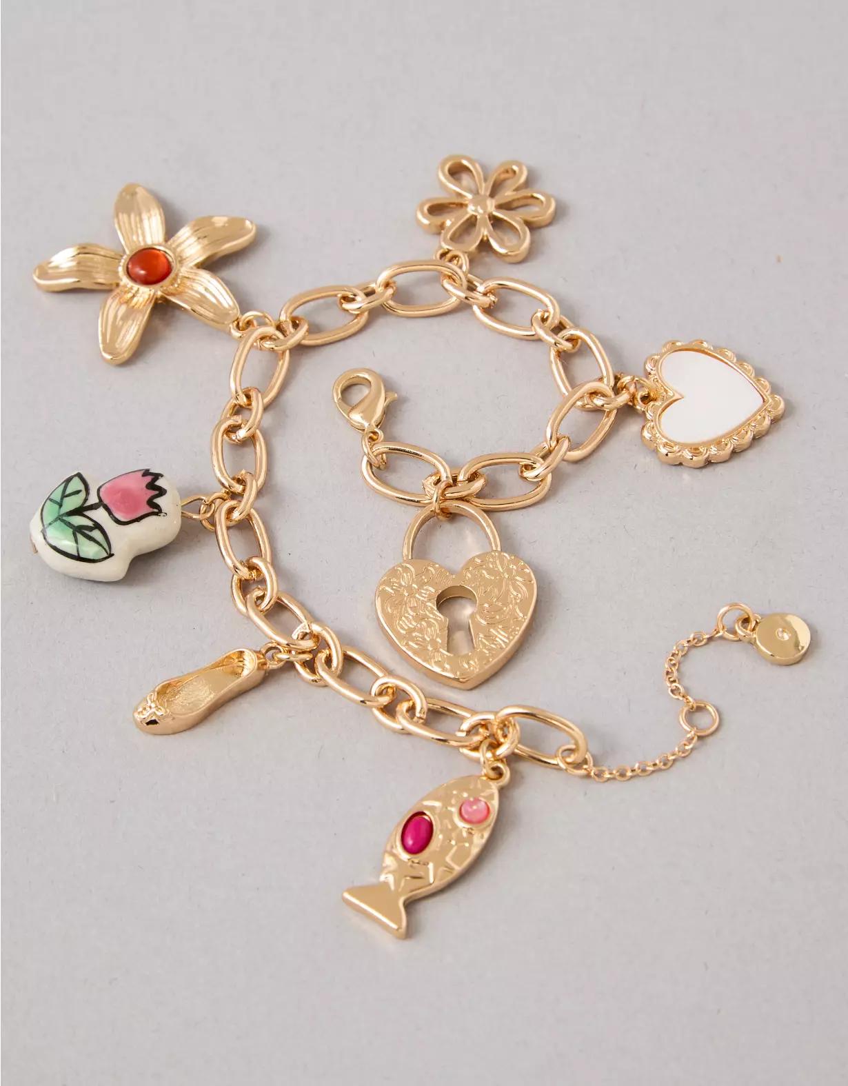 AEO Hearts & Stars Charm Bracelet Product Image