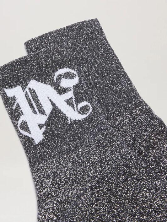MONOGRAM LUREX SHORT SOCKS Product Image