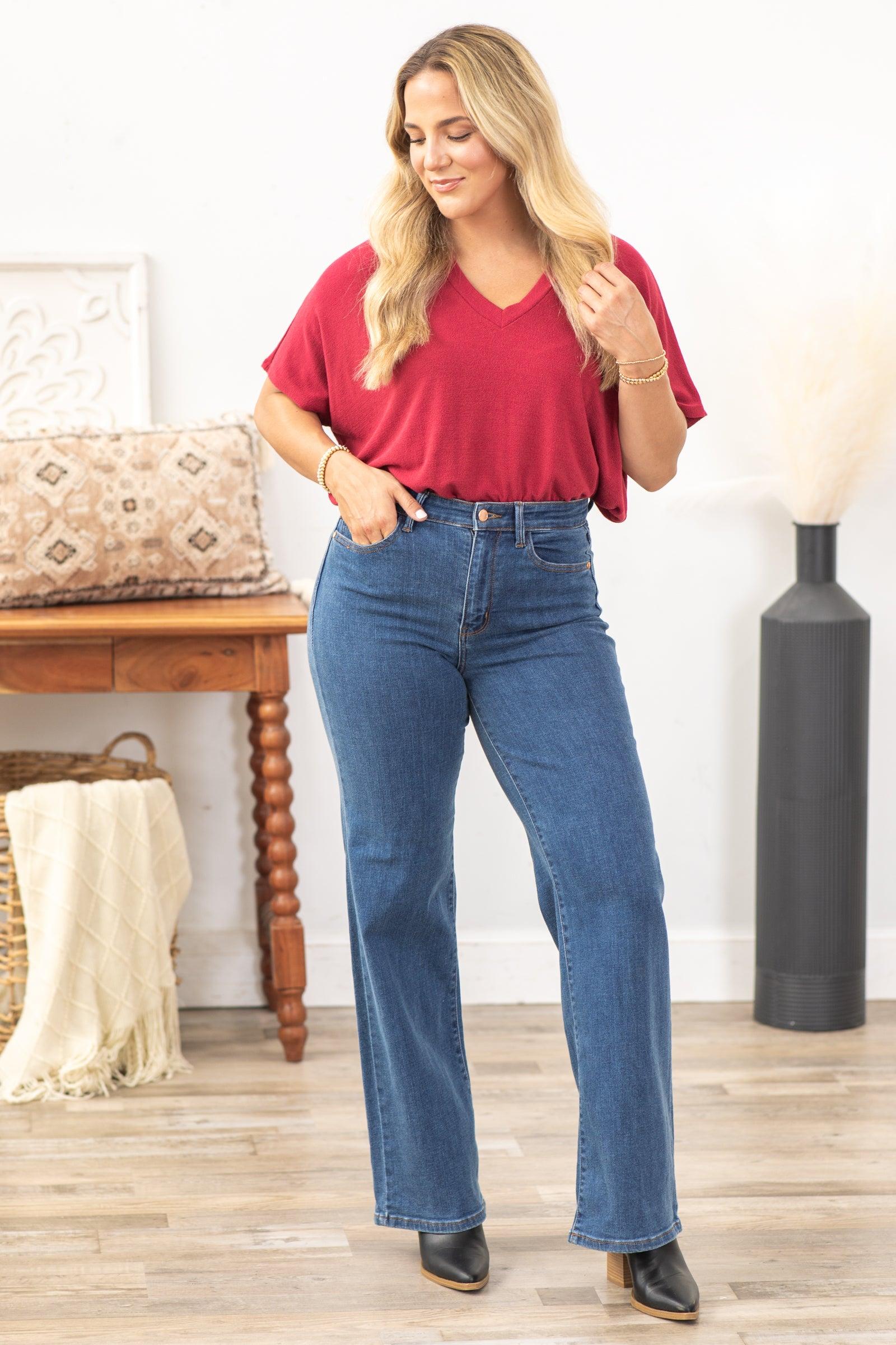Medium Wash Vintage Wide Leg Jean Product Image