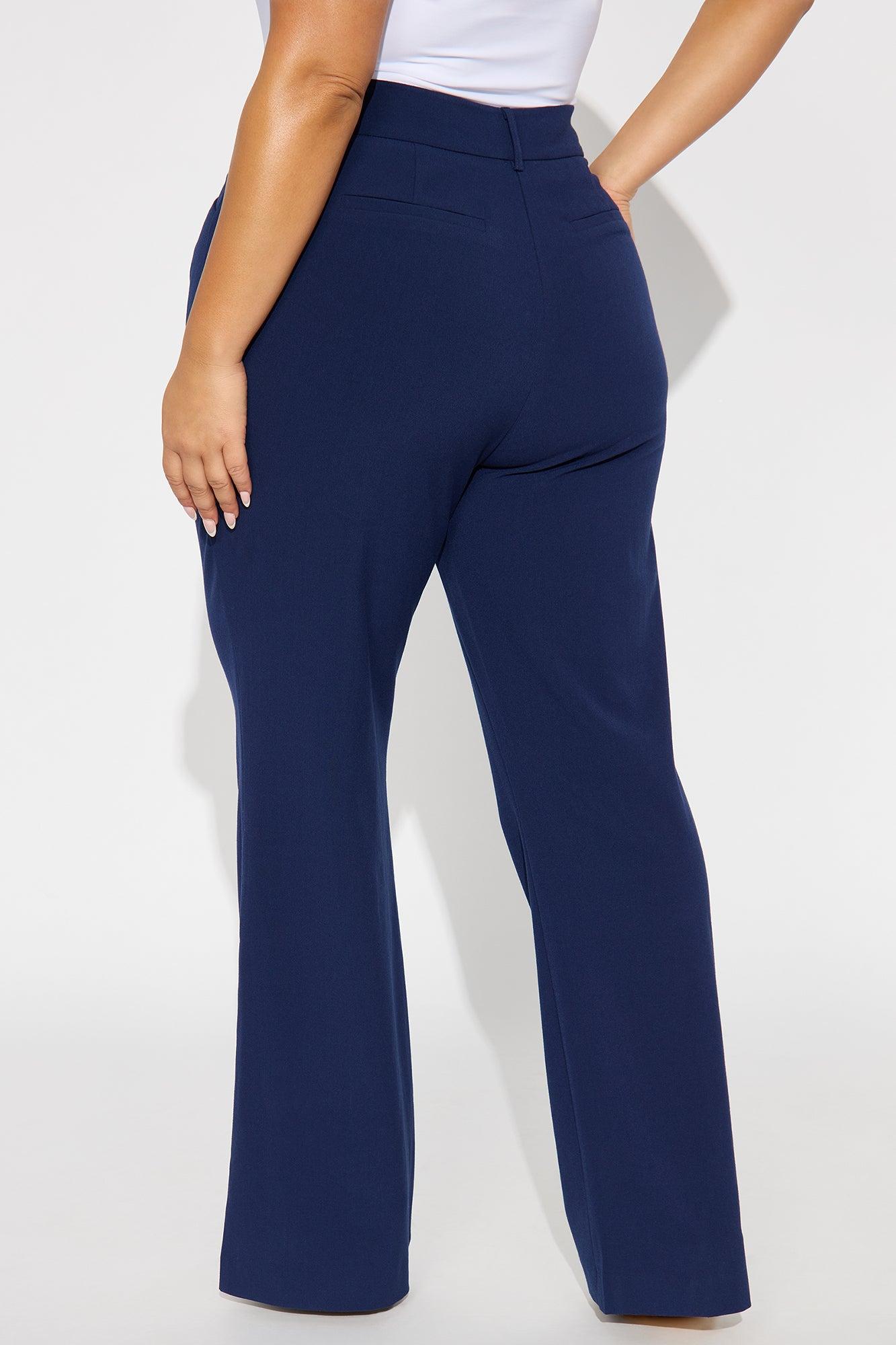 Tasha Dressy High Rise Pants - Navy Female Product Image
