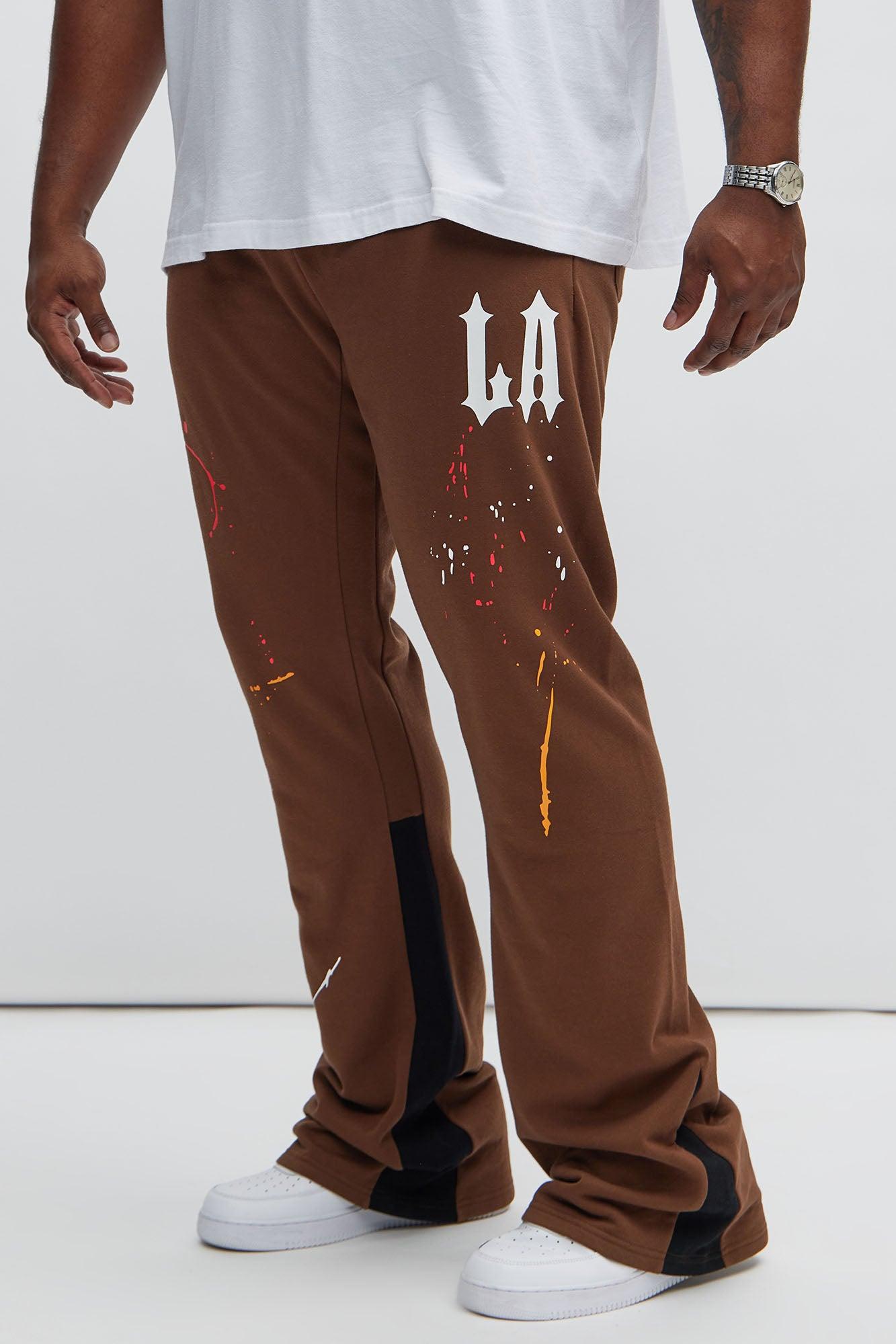 LA Scrap Art Sweatpant - Brown Product Image